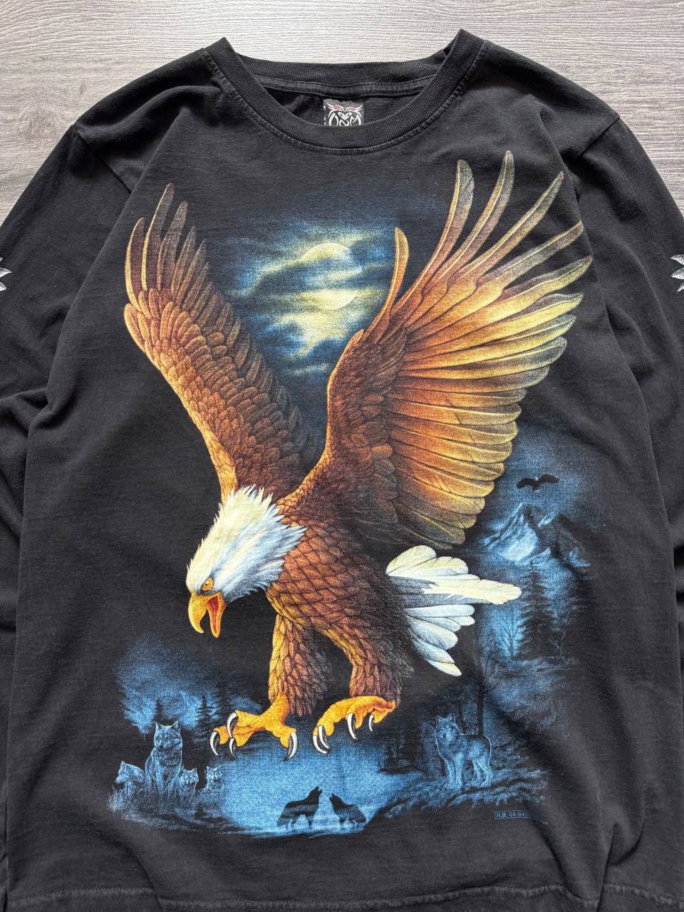 Affliction Vintage Eagle Graphic Long Sleeve T-Shirt Double Sided Size US M / EU 48-50 / 2 - 4 Thumbnail