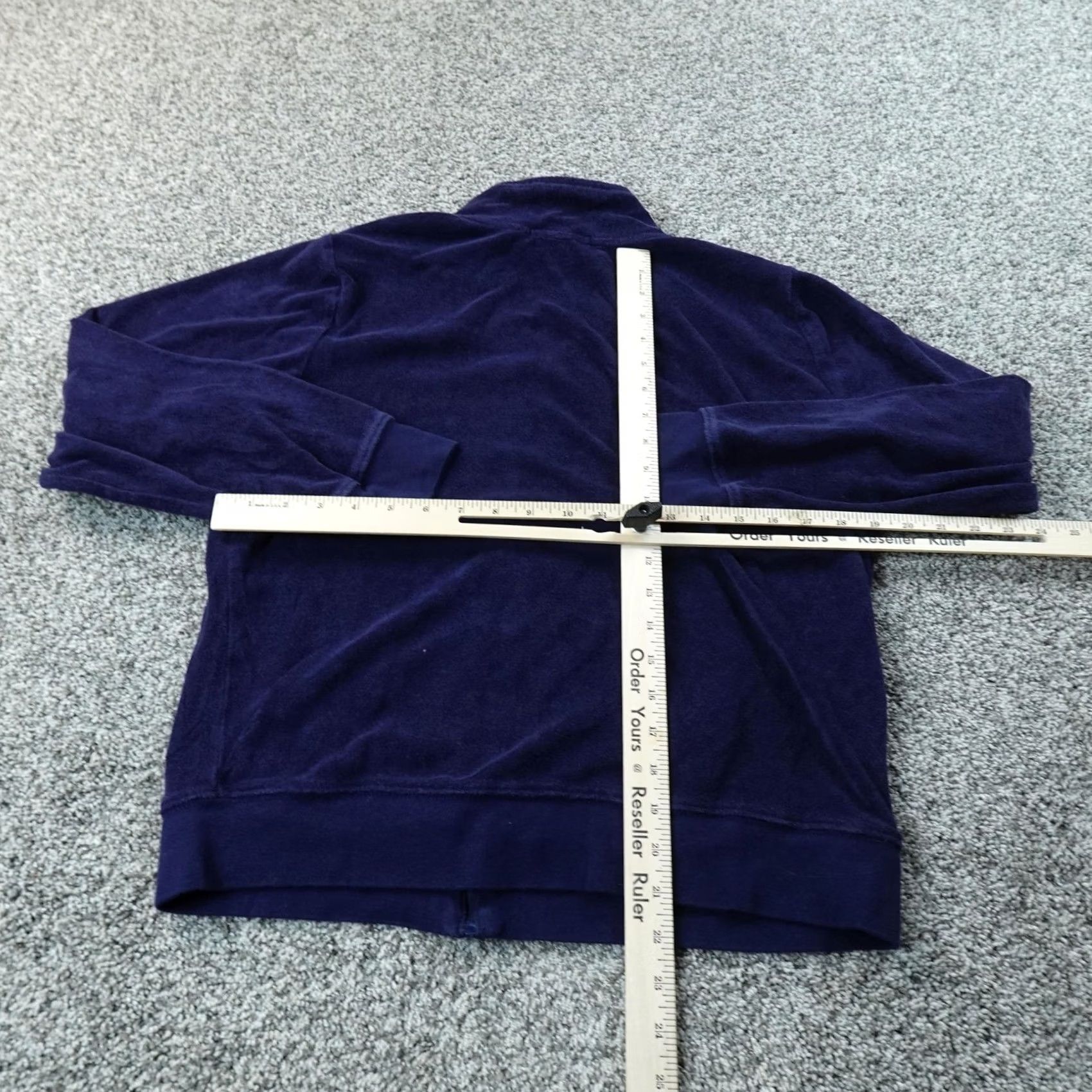 Ralph Lauren VINTAGE Ralph Lauren Sweatshirt Womens L Blue Full Zip Terry Towel Velour Jacket Pony Shirt Size L / US 10 / IT 46 - 7 Thumbnail