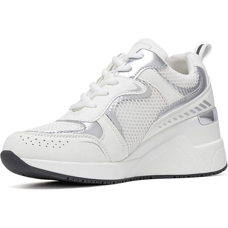 Other Cestfini Women's Size 9 White Lace Up Wedge Heel Sneakers Size US 9 / EU 42 - 1 Thumbnail