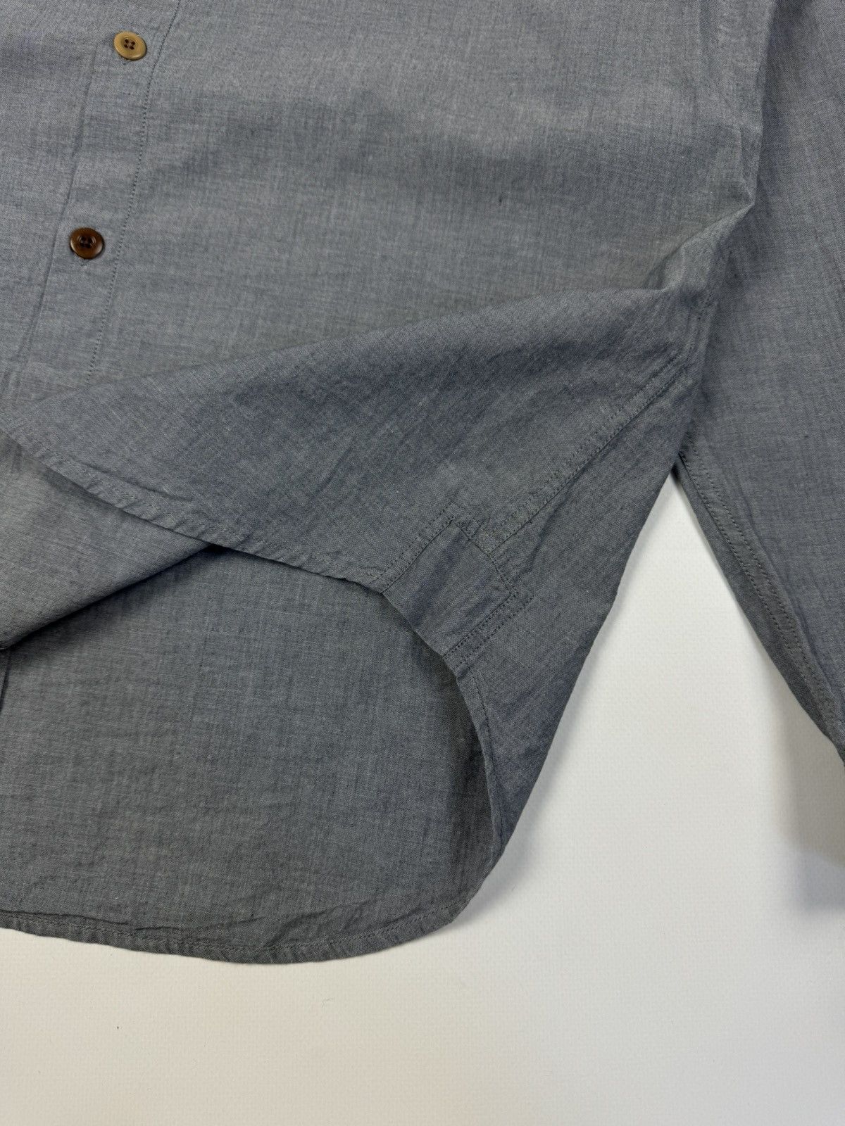 Folk FOLK Grey Cotton Button Down Long Sleeve Shirt Size US L / EU 52-54 / 3 - 5 Thumbnail
