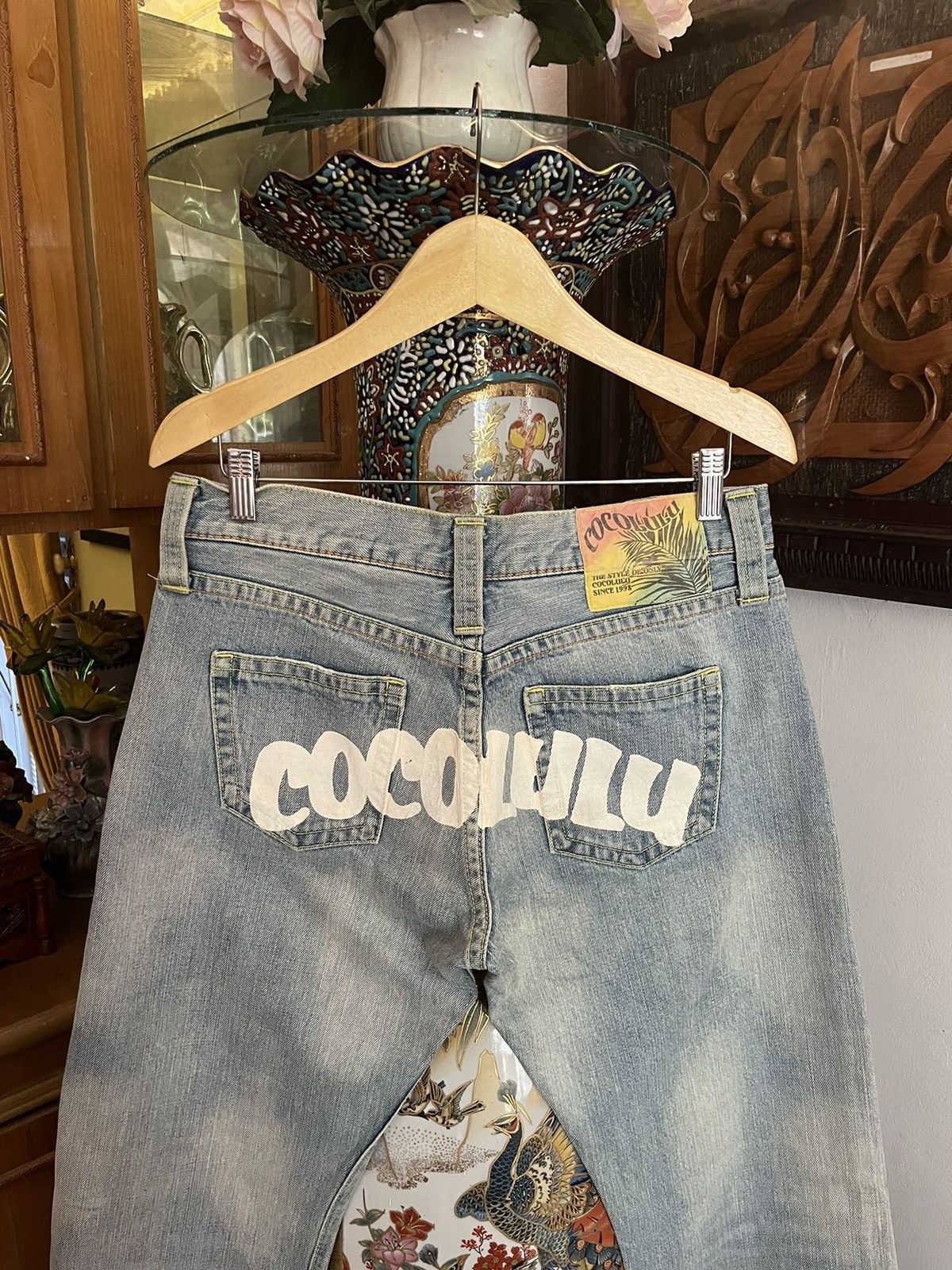 Japanese Brand Y2K Cocolulu Back Print Jean🇯🇵 Size US 31 - 2 Thumbnail