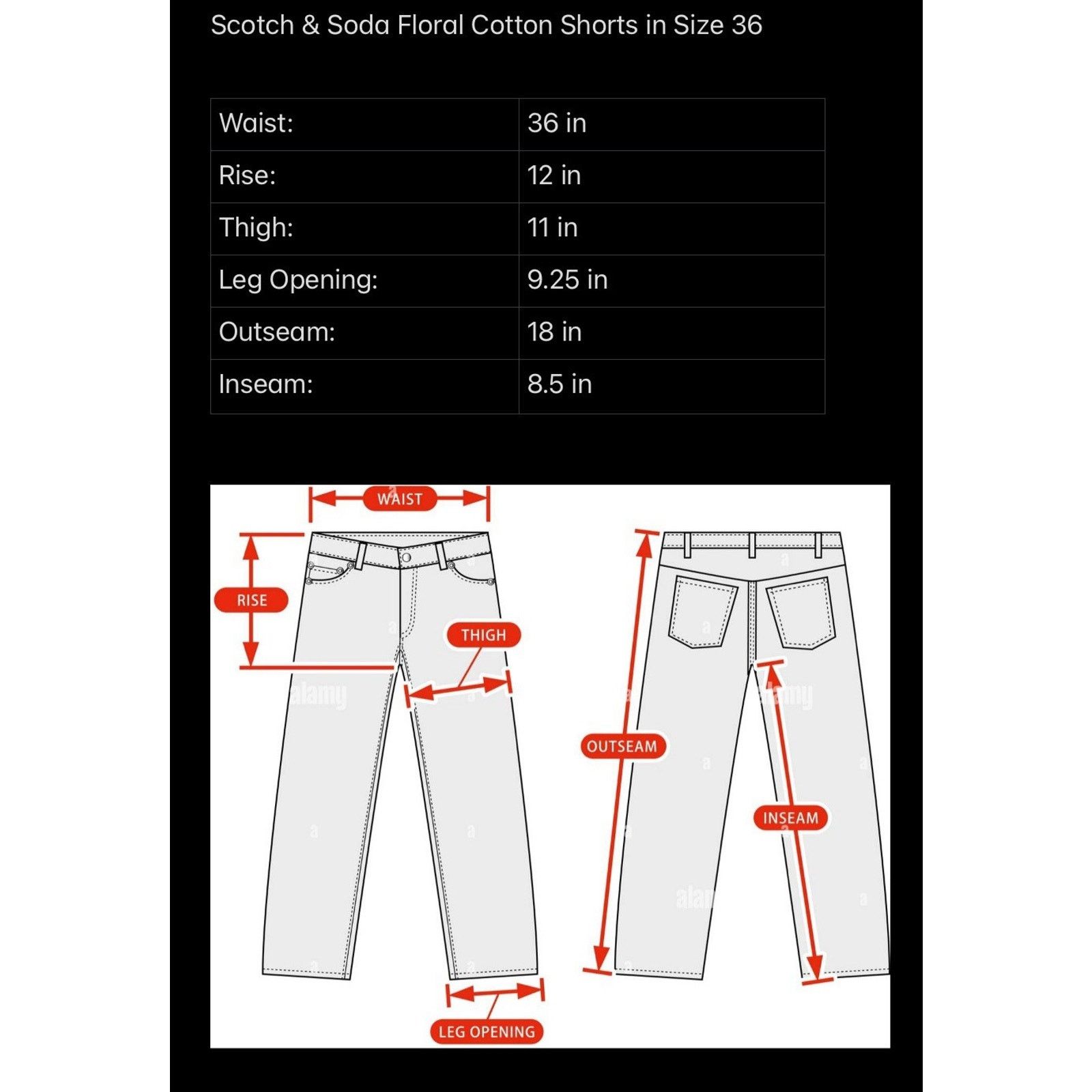 Scotch & Soda Scotch & Soda Navy Floral Bermuda Shorts in Size 36 Size US 36 / EU 52 - 7 Thumbnail