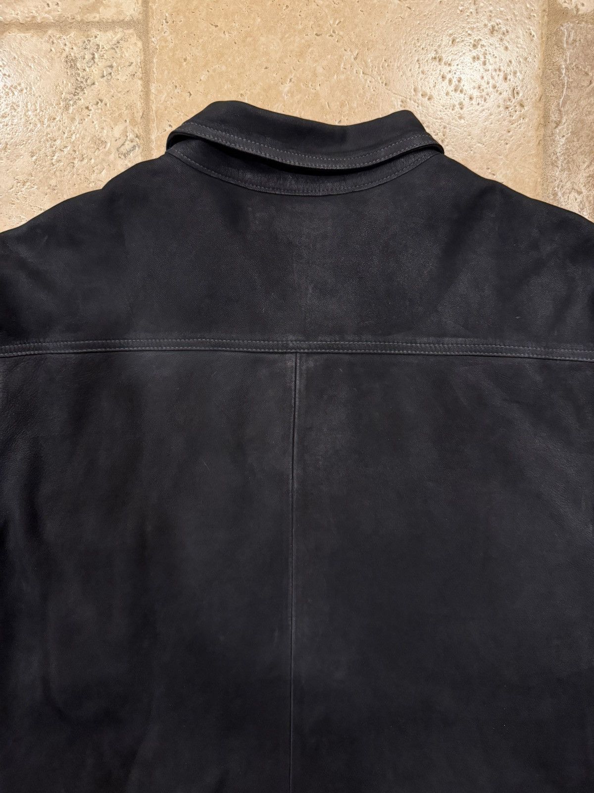 RRL Ralph Lauren RRL Ralph Lauren Roughout Sheep Suede Leather Workshirt Jack Size US XXL / EU 58 / 5 - 17 Thumbnail