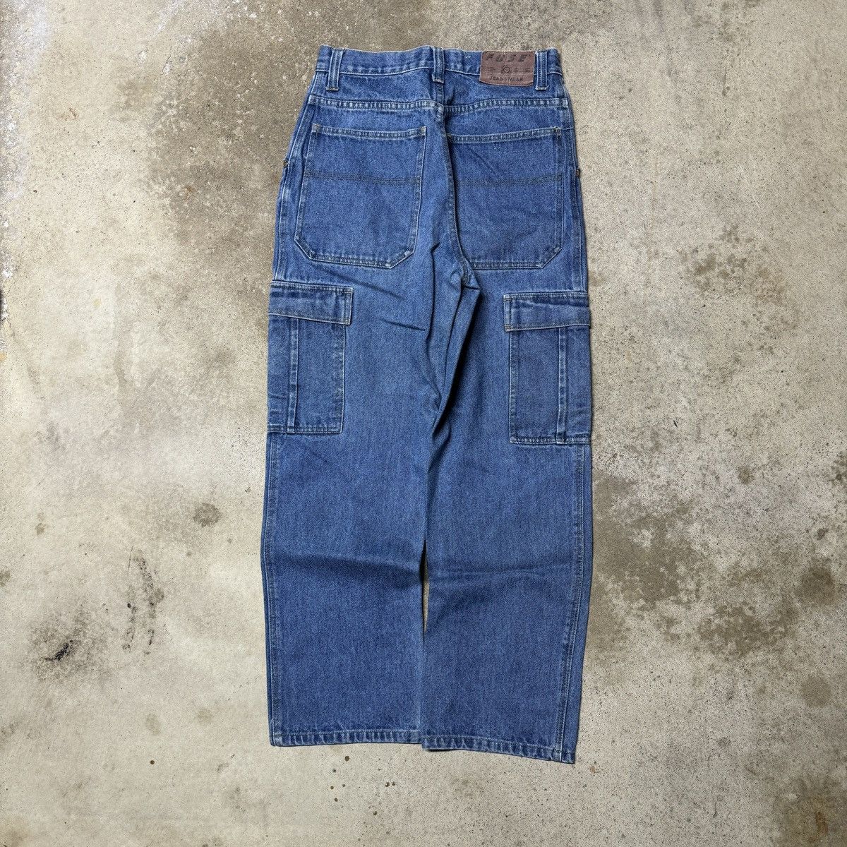 Vintage Y2K Fuse Baggy Wide Leg Denim Cargo Skater Jeans Jnco Size US 28 / EU 44 - 1 Thumbnail