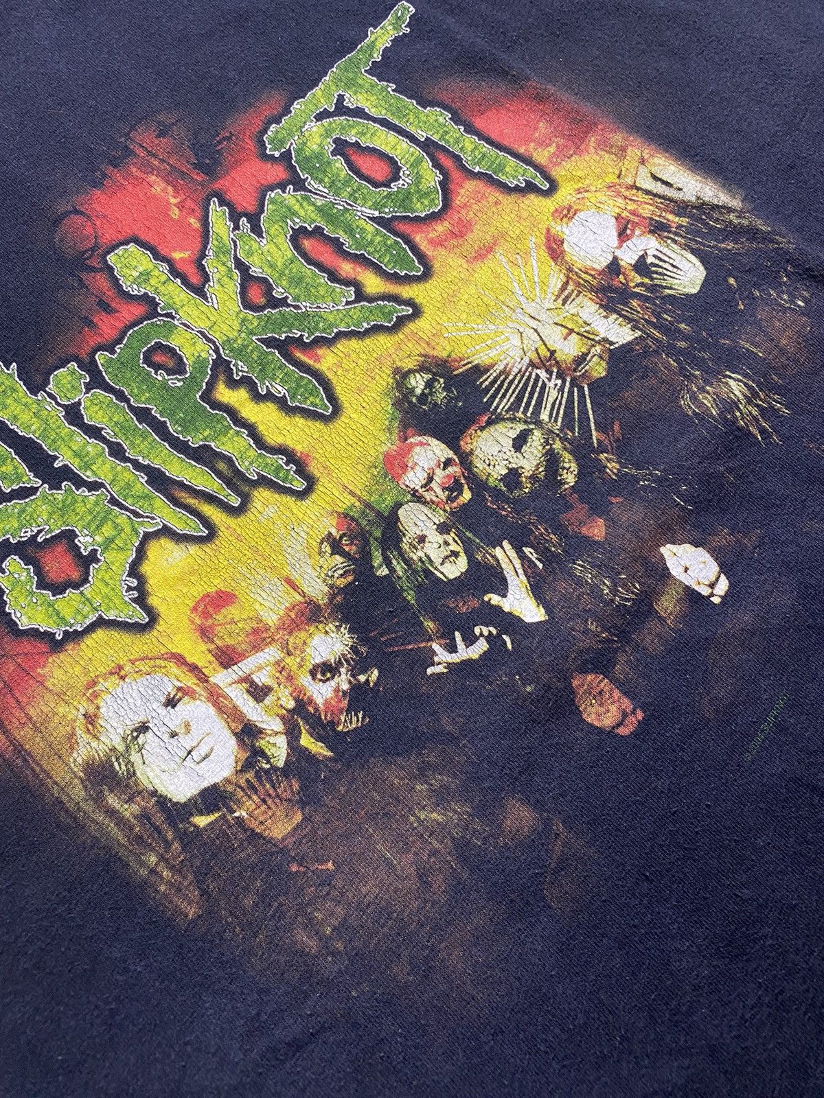 Band Tees × Slipknot × Vintage 00s Slipknot Tshirt 2XL Size US XXL / EU 58 / 5 - 3 Thumbnail