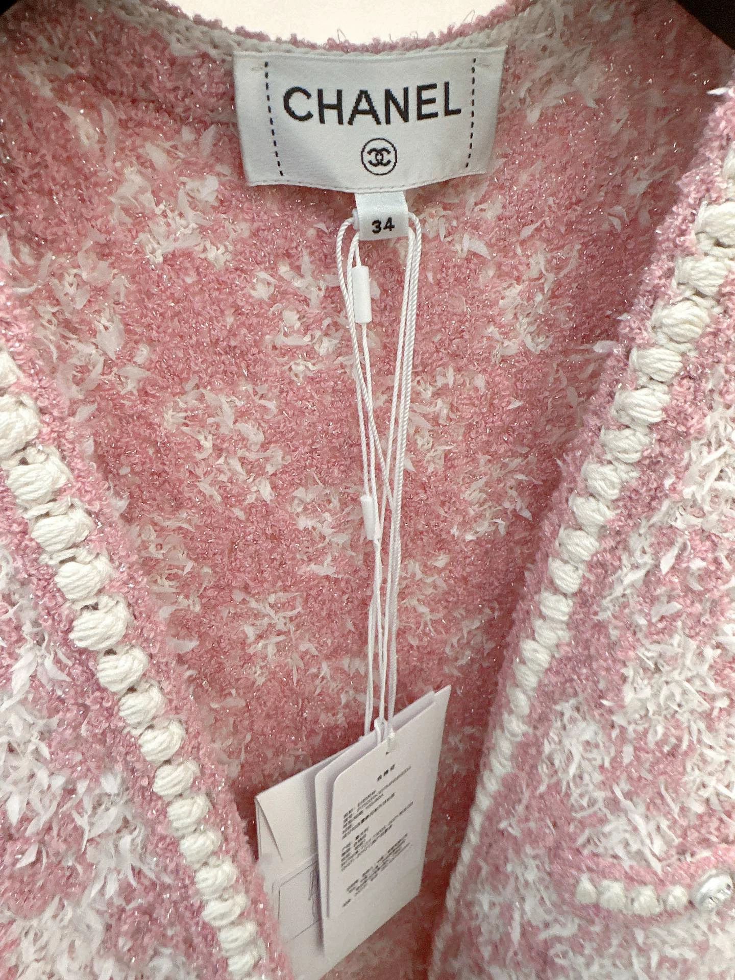 Chanel CHANEL 23ss pink pearl vest 34 Size XS / US 0-2 / IT 36-38 - 3 Thumbnail