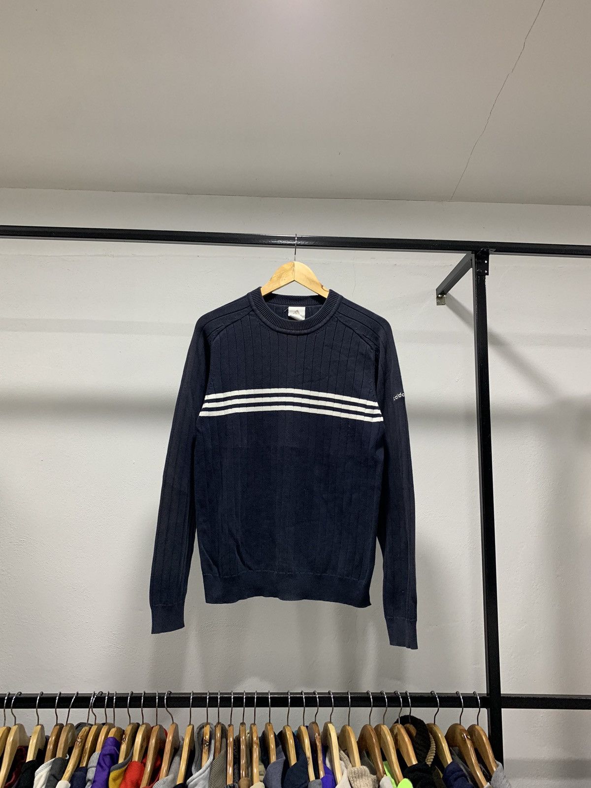 Adidas × Homespun Knitwear × Vintage Vintage Adidas Knitwear Sweater Size US M / EU 48-50 / 2 - 5 Thumbnail