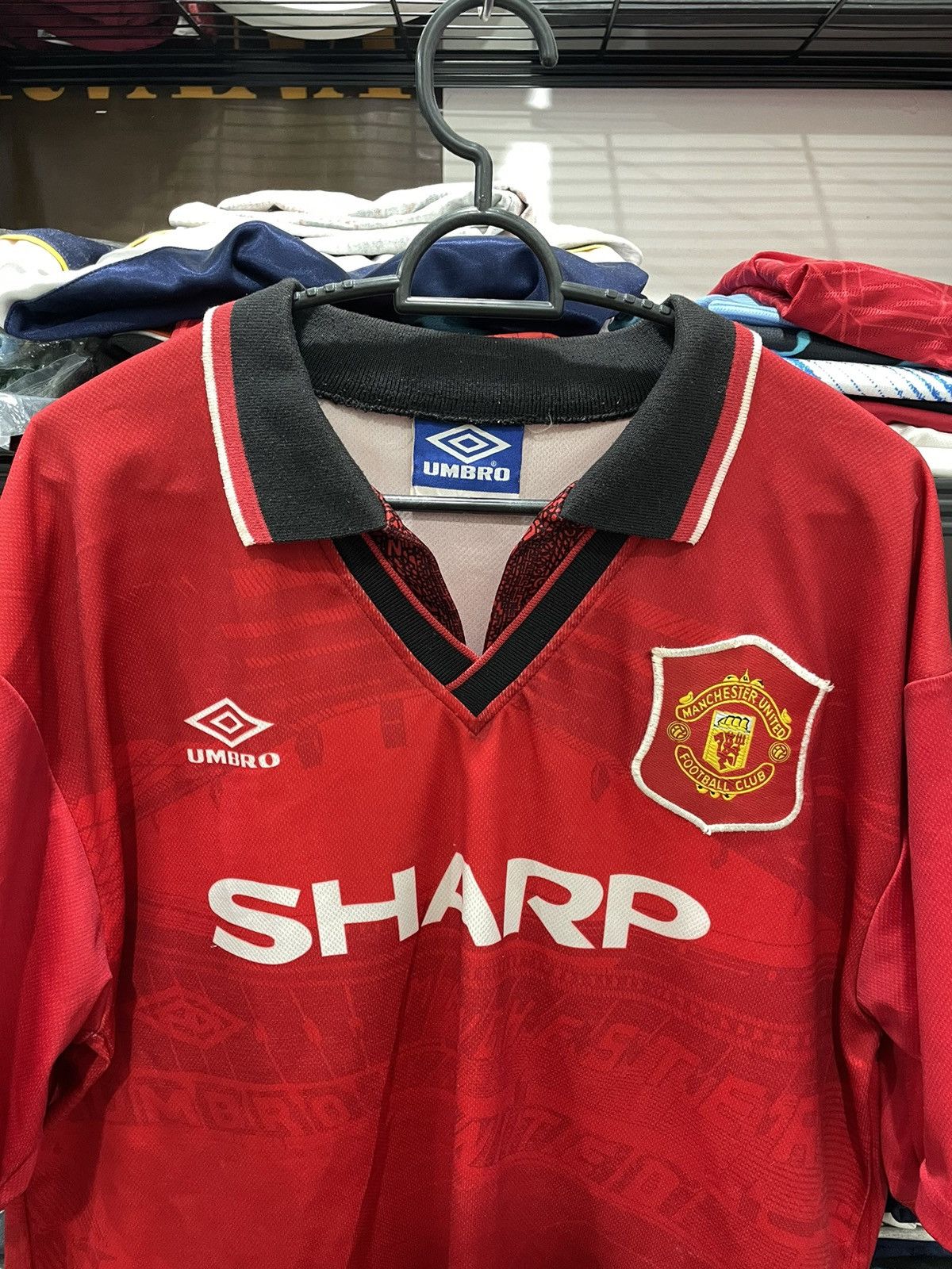 Umbro Manchester United Home Kit 1994/96 Size US XL / EU 56 / 4 - 2 Thumbnail