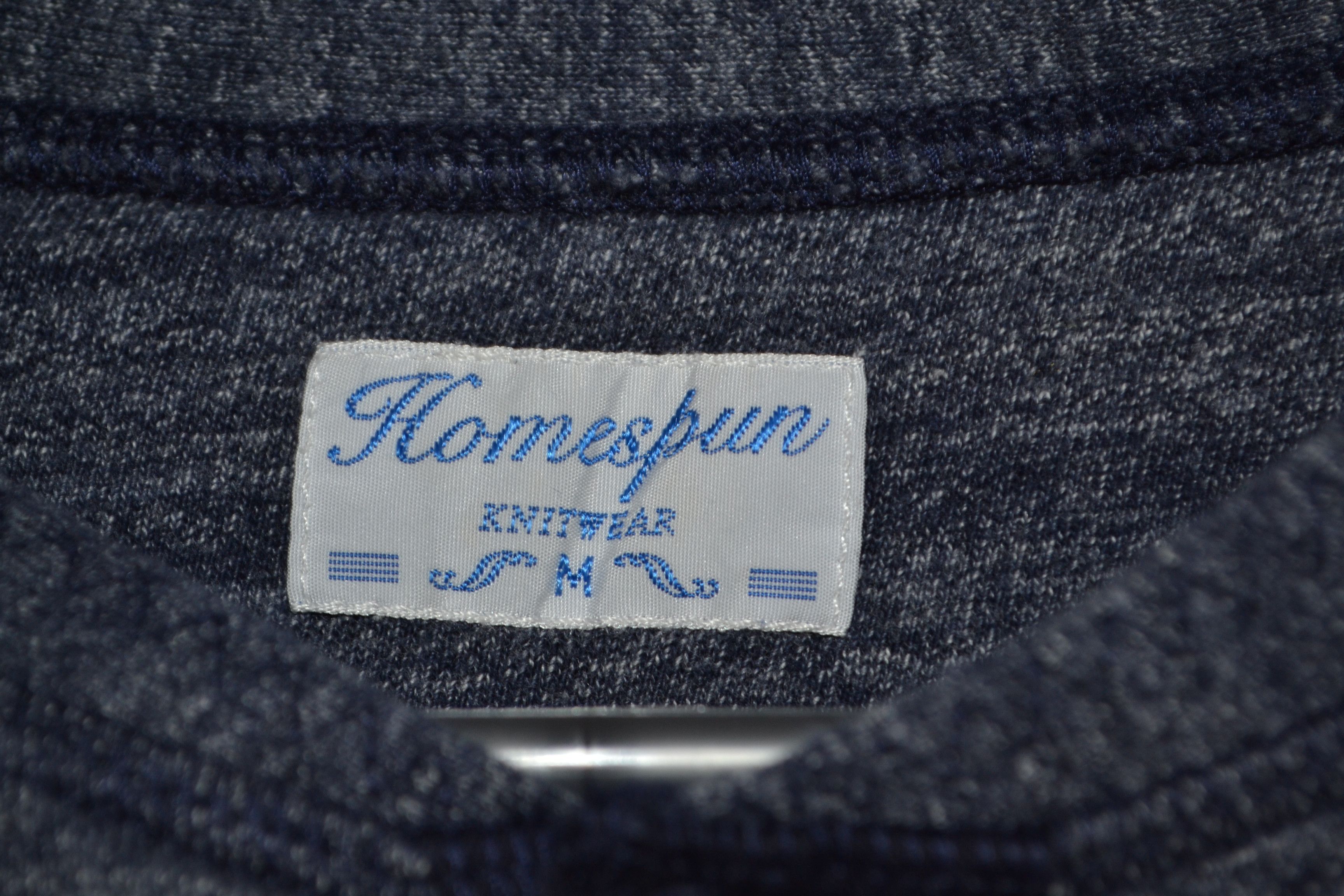 Homespun Knitwear Homespun Knitwear Henley shirt size M Navy Size US M / EU 48-50 / 2 - 5 Thumbnail