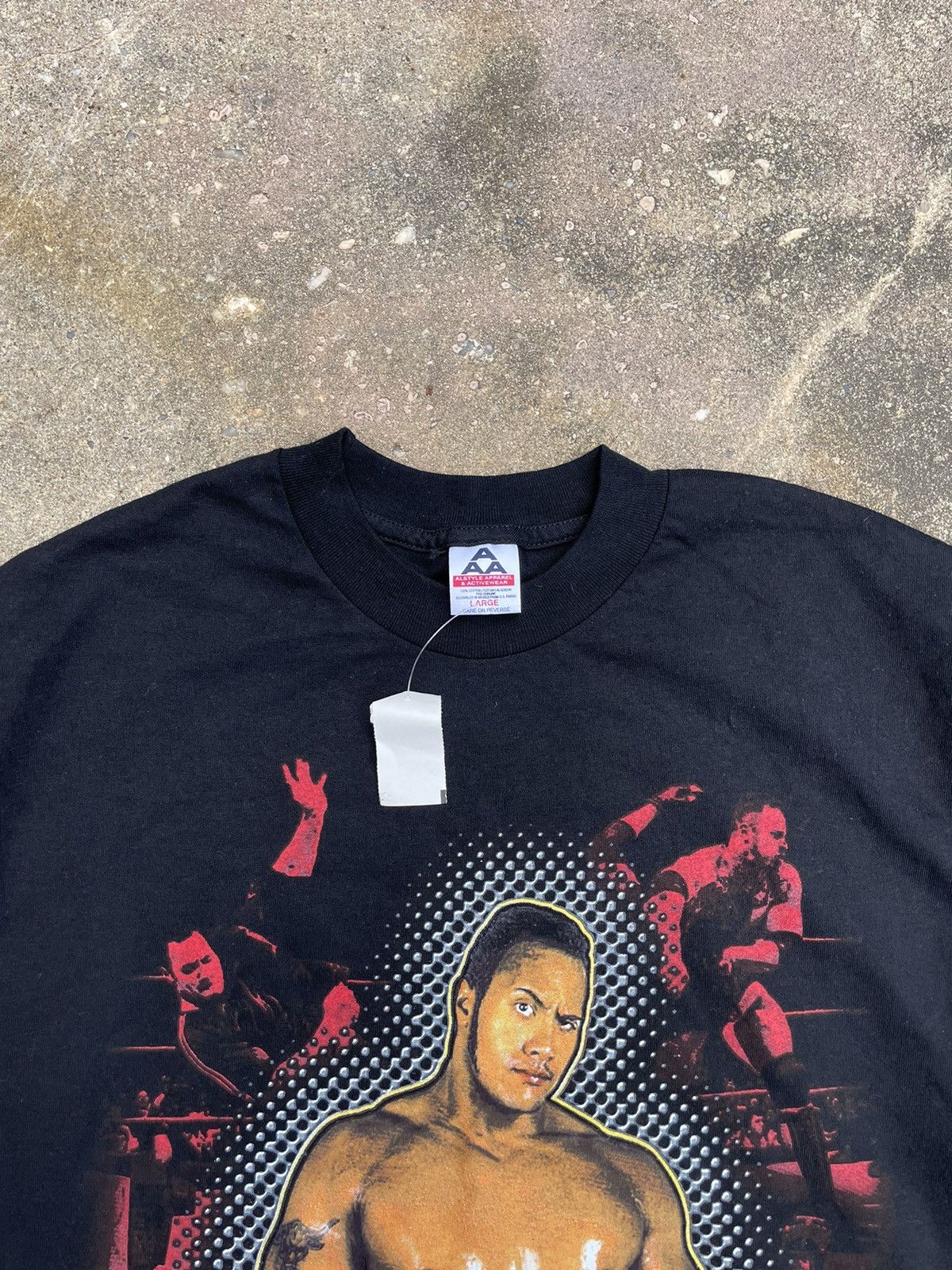 Vintage Vintage Y2K The Rock Dwayne Graphic Tee Unsoundrags WWF Size US L / EU 52-54 / 3 - 2 Thumbnail