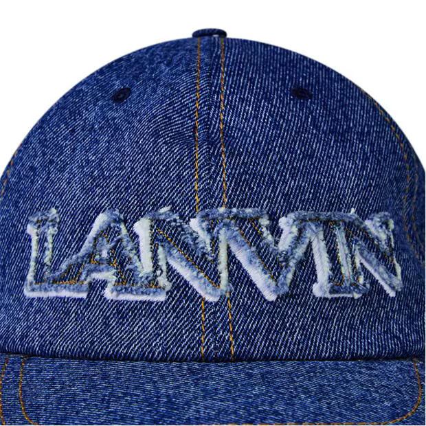Lanvin o1g2r1mq1024 Size: 60 / Denim Cap in Blue Size ONE SIZE - 3 Thumbnail