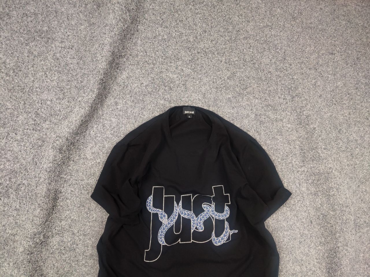 Just Cavalli Just Cavalli design Cotton Classic Logo snake T Shirt Tee Size US L / EU 52-54 / 3 - 2 Thumbnail