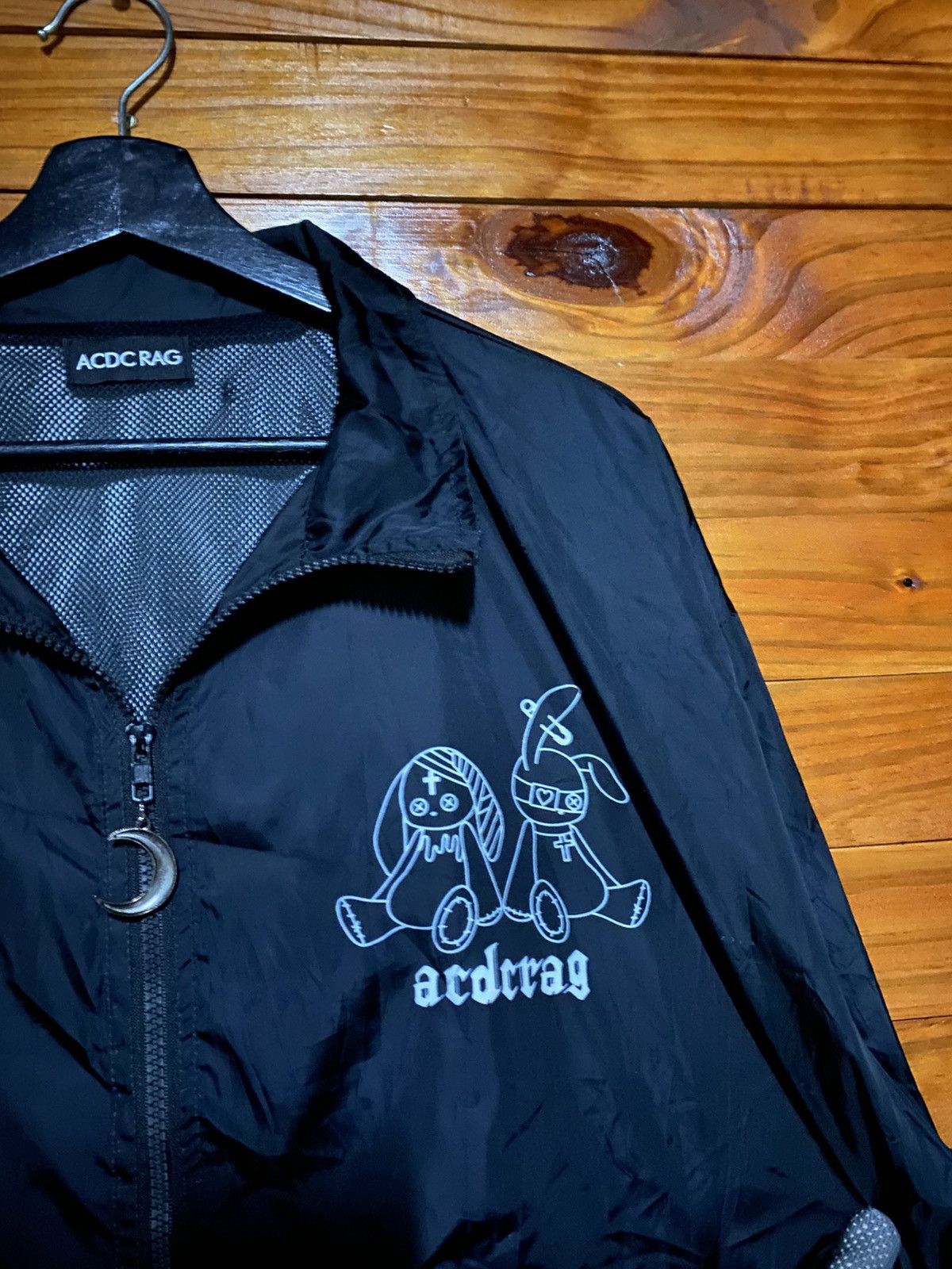 Japanese Brand ACDC RAG Bunny Dolls Coach Jacket Harajuku Gothic Streetwear Size US L / EU 52-54 / 3 - 7 Thumbnail