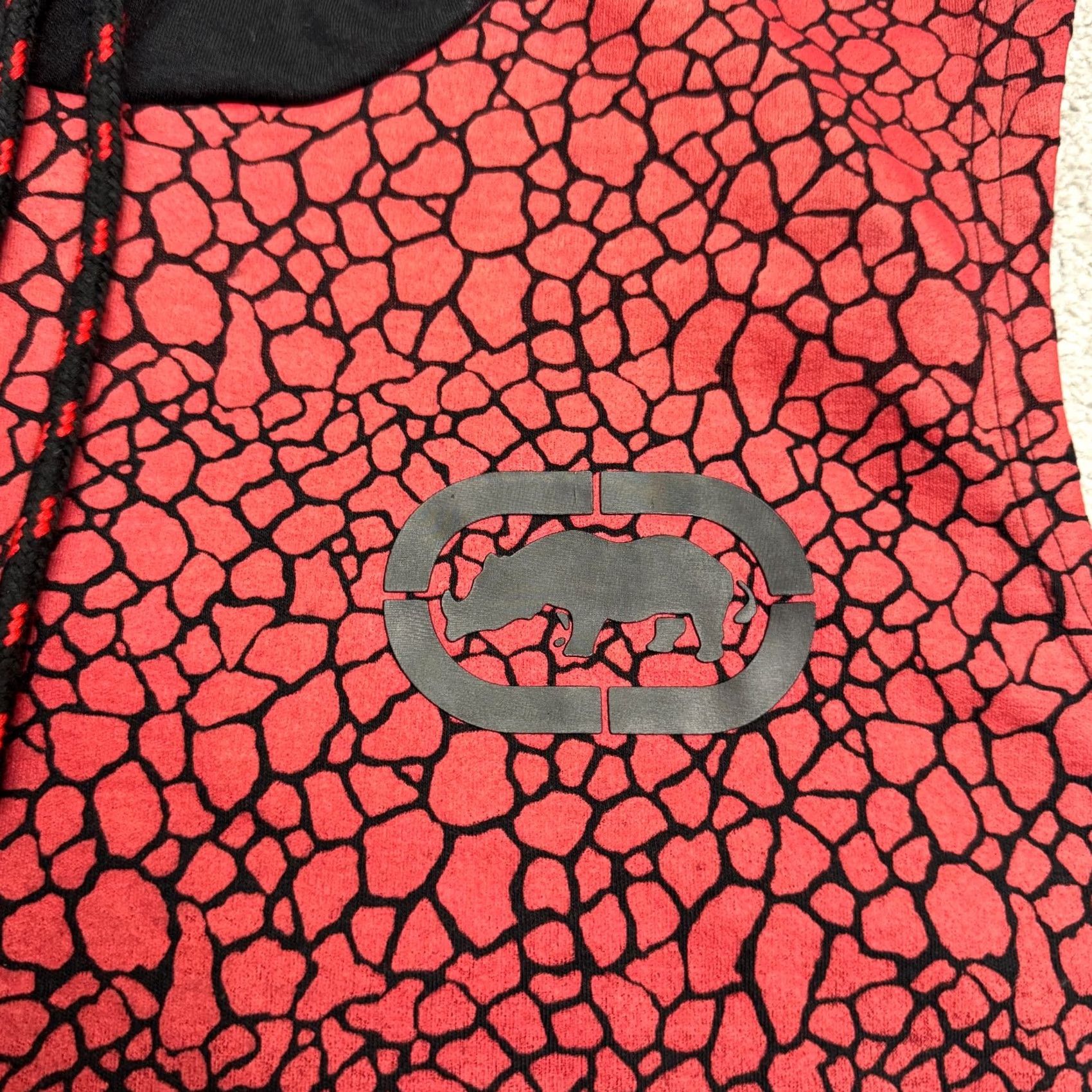 Ecko Unltd. Ecko Unltd Jacket Vest Pullover Hoodie Red Black Ombre Geometric Medium Mens NWT Size US M / EU 48-50 / 2 - 5 Thumbnail
