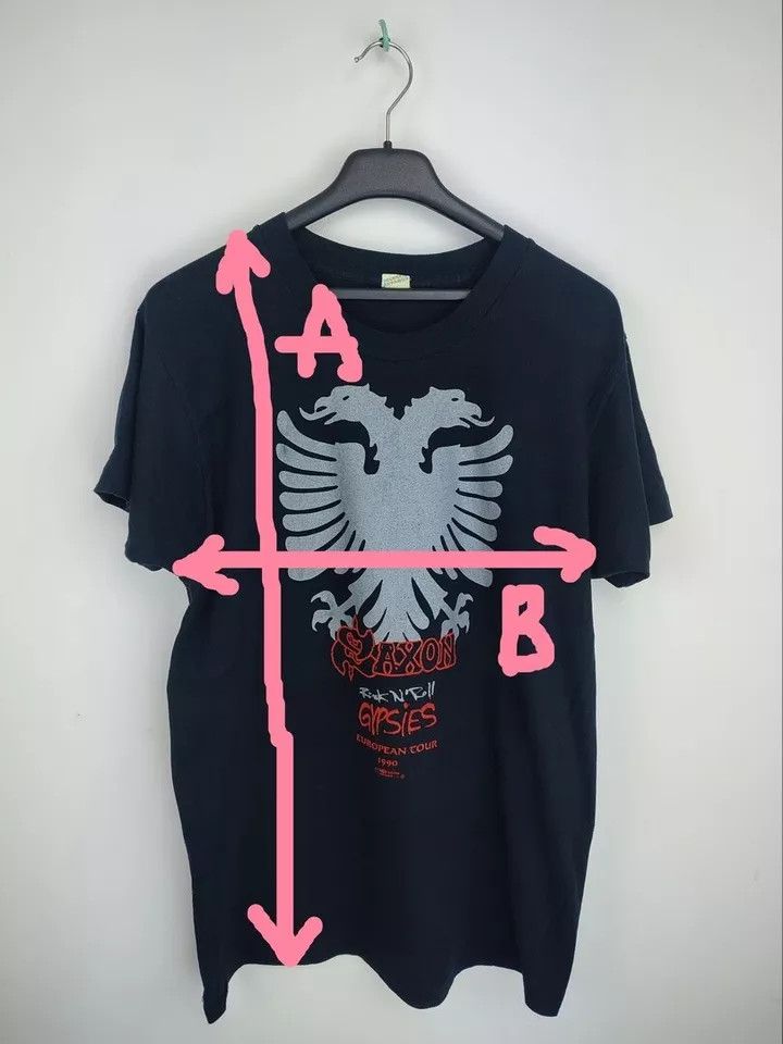 Vintage Vintage 1990 Saxon European concert tour Rock 'n' Roll Size US XL / EU 56 / 4 - 10 Thumbnail