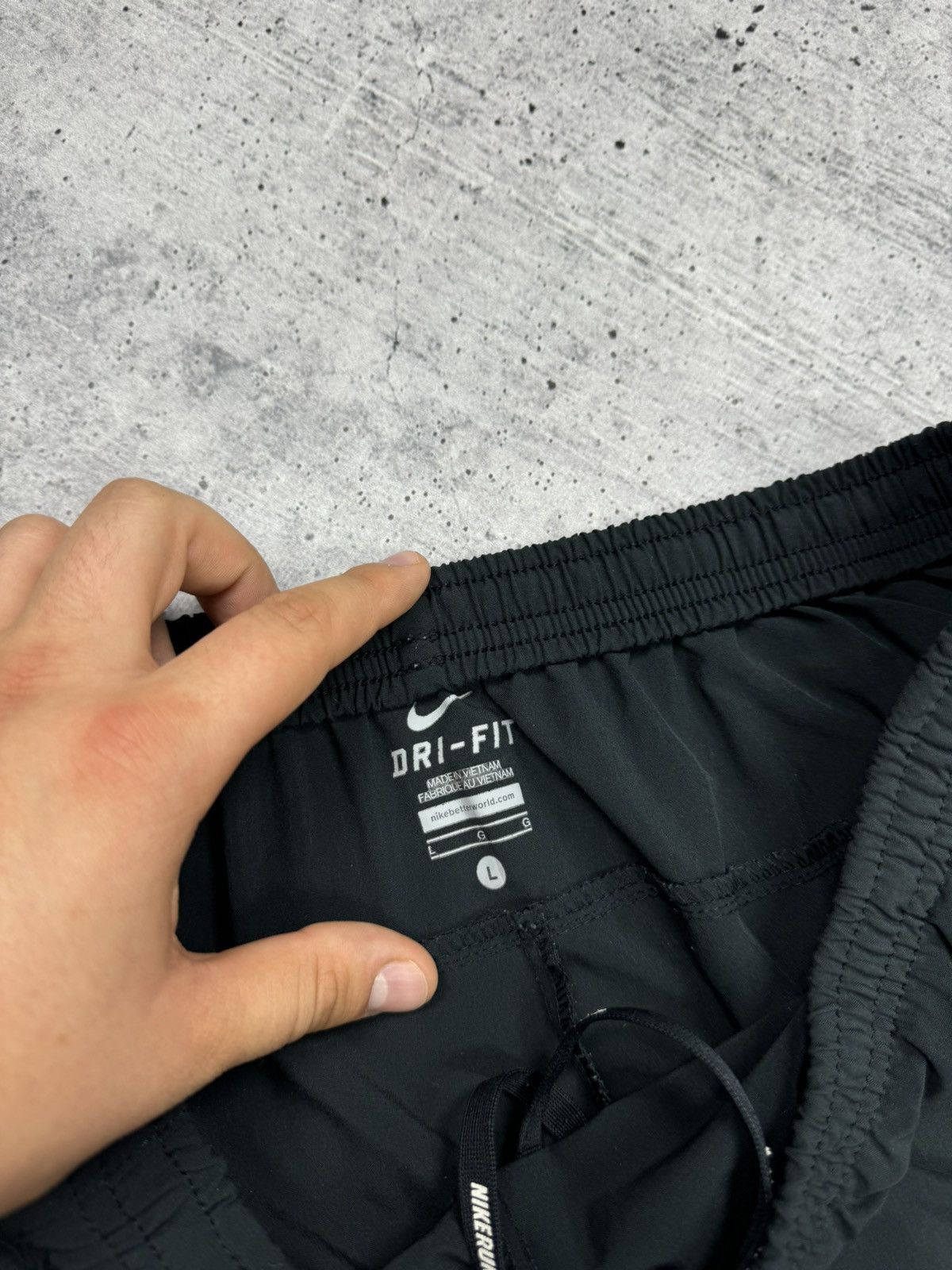 Nike × Vintage Vintage Nike Y2K Style Reflective Swoosh Logo Drill Pants Size US 34 / EU 50 - 12 Thumbnail