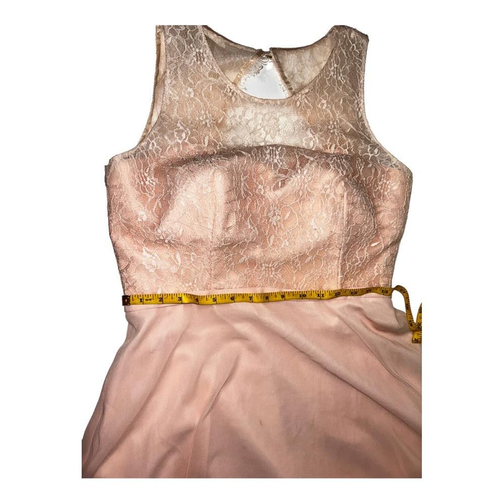 Designer Azazie l Blush Lace Bridesmaid Dress Size 8 Size M / US 6-8 / IT 42-44 - 6 Thumbnail