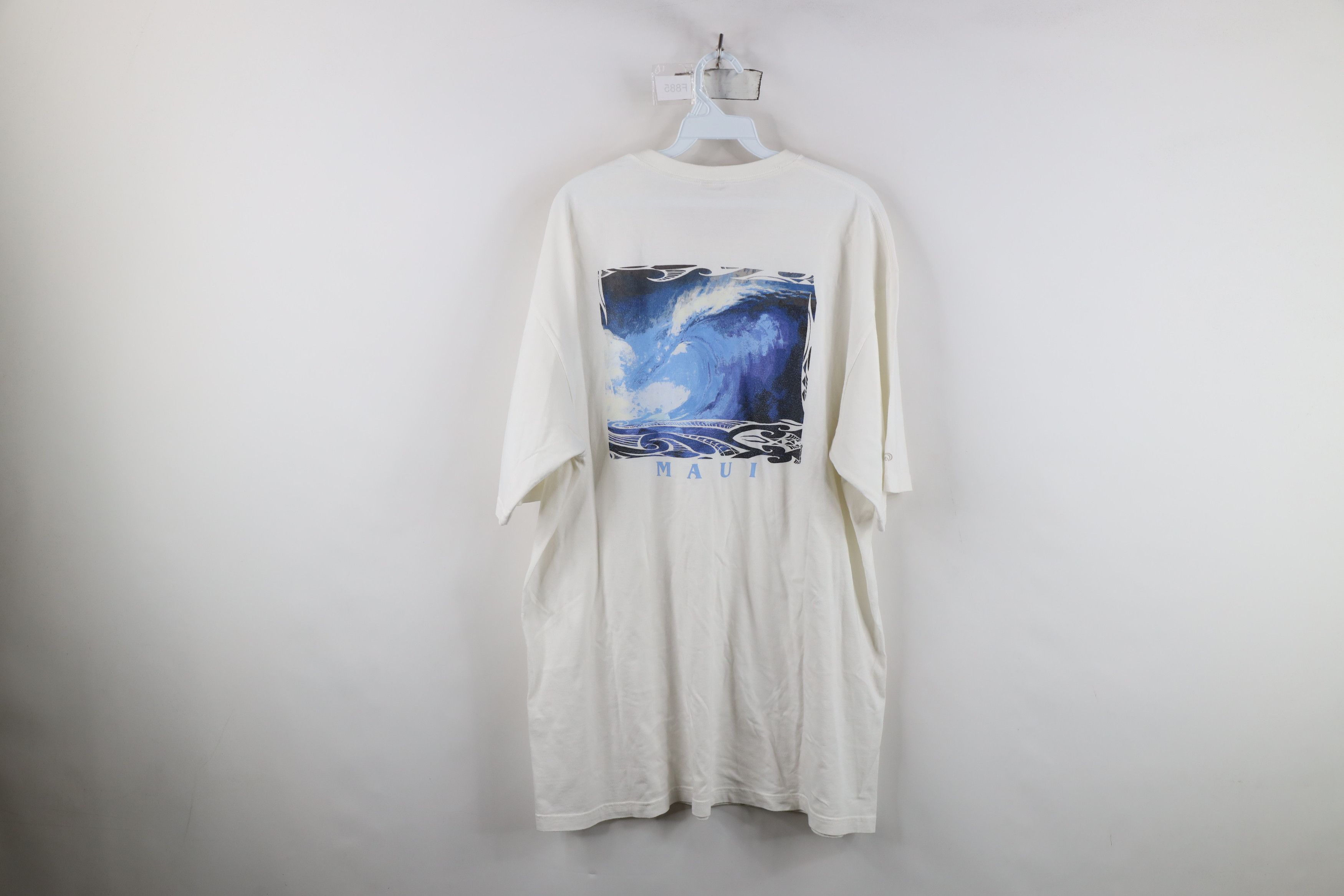 Vintage Vintage Y2K Streetwear Maui Hawaii Surf Wave T-Shirt White Size US XL / EU 56 / 4 - 14 Thumbnail