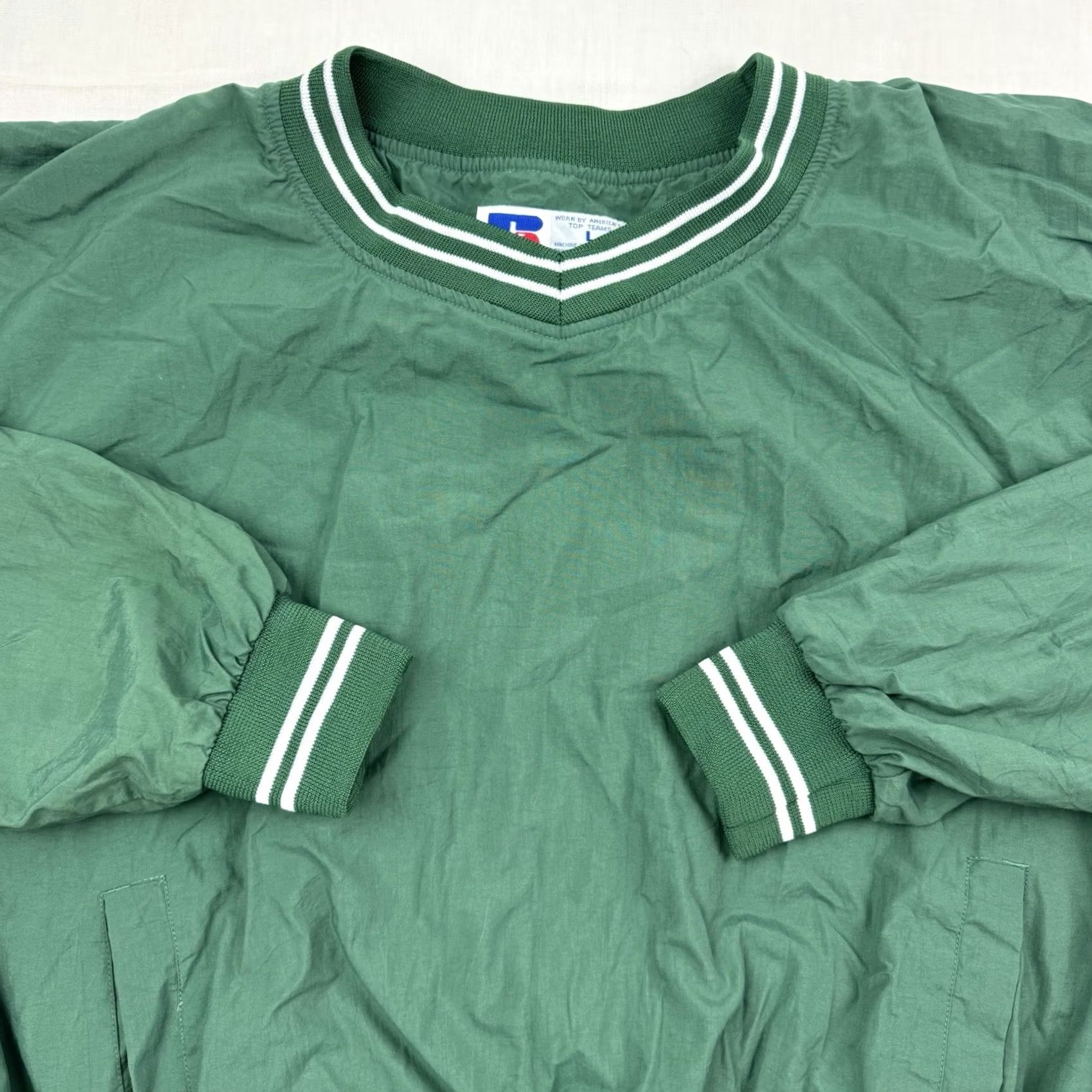 Reebok VINTAGE Reebok Jacket Windbreaker Adult L Green 90s Pockets Mens Size US L / EU 52-54 / 3 - 2 Thumbnail