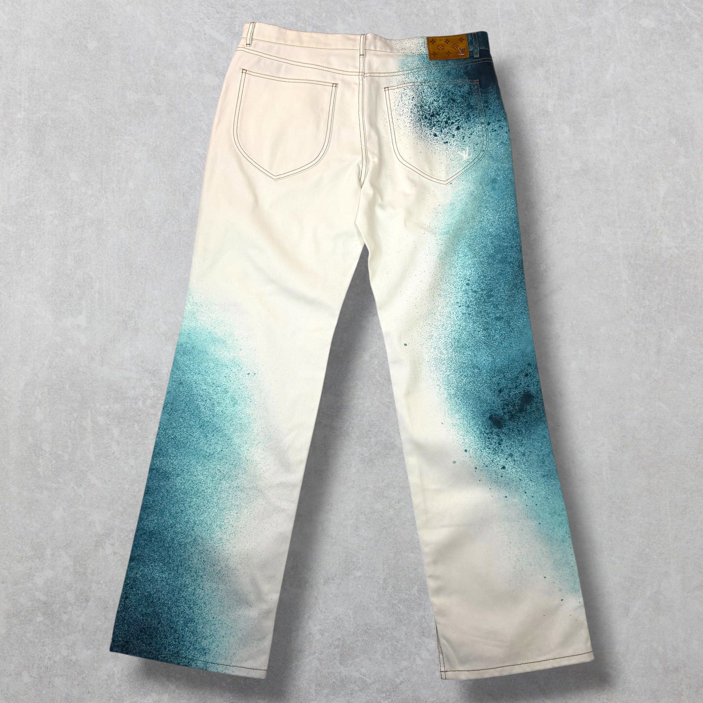 Louis Vuitton Louis Vuitton Spray Denim Pants 38 Size US 38 / EU 54 - 3 Thumbnail