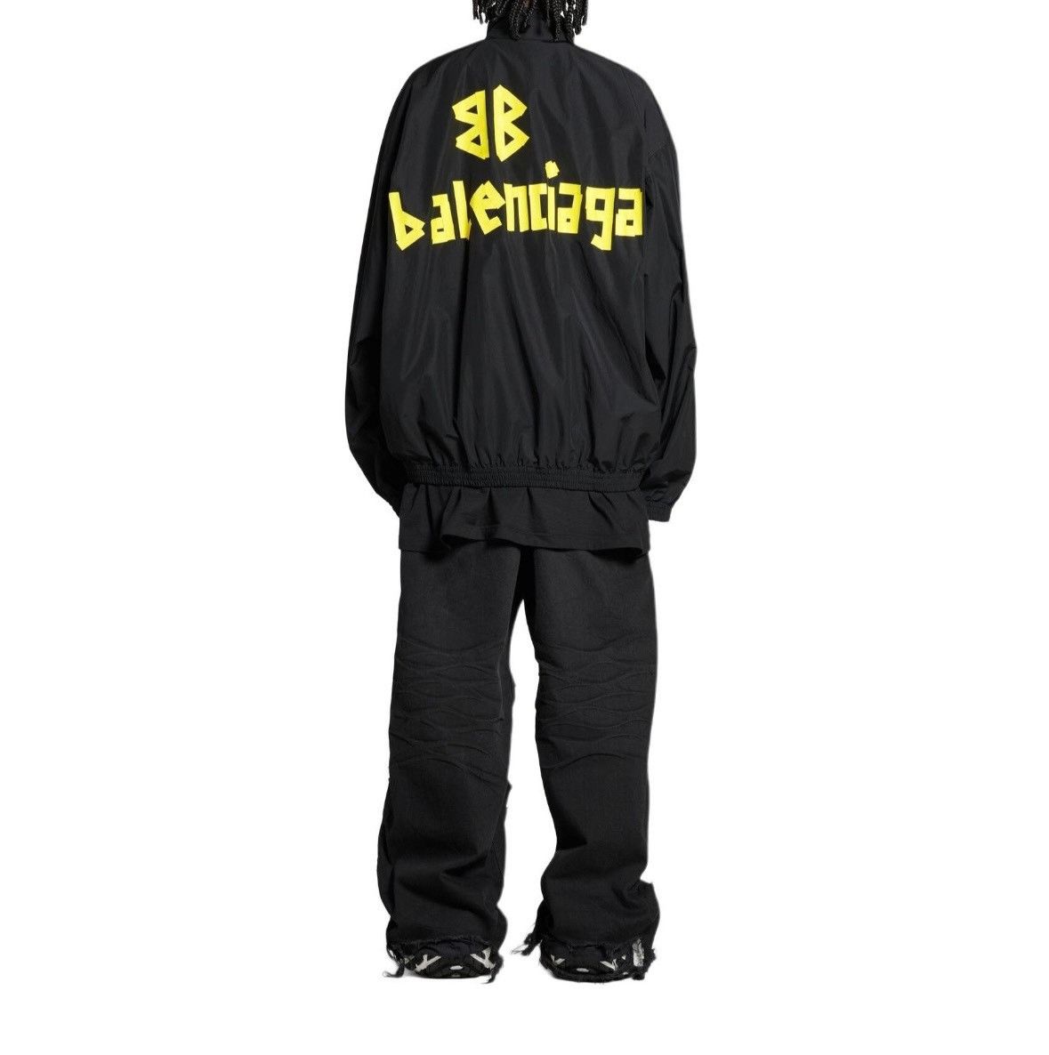 Balenciaga Balenciaga 24Fw nylon jacket with tape logo on the back jac Size US S / EU 44-46 / 1 - 2 Thumbnail