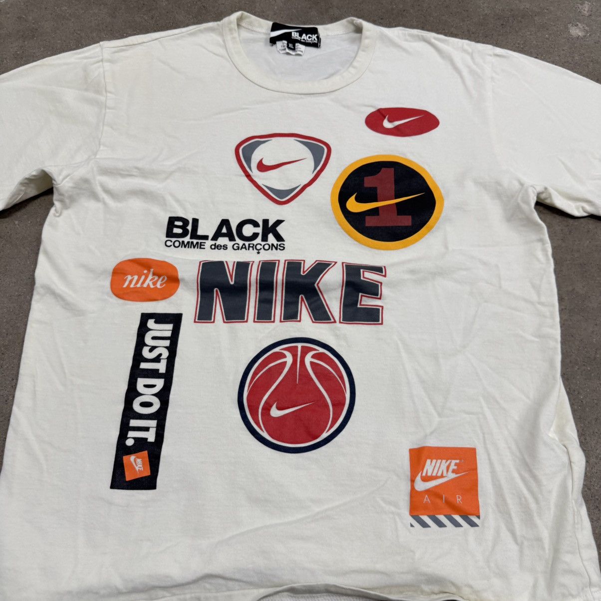 Comme des Garcons COMME DES GARCONS BLACK NIKE COLLAB DESIGNER T SHIRT Size US S / EU 44-46 / 1 - 2 Thumbnail