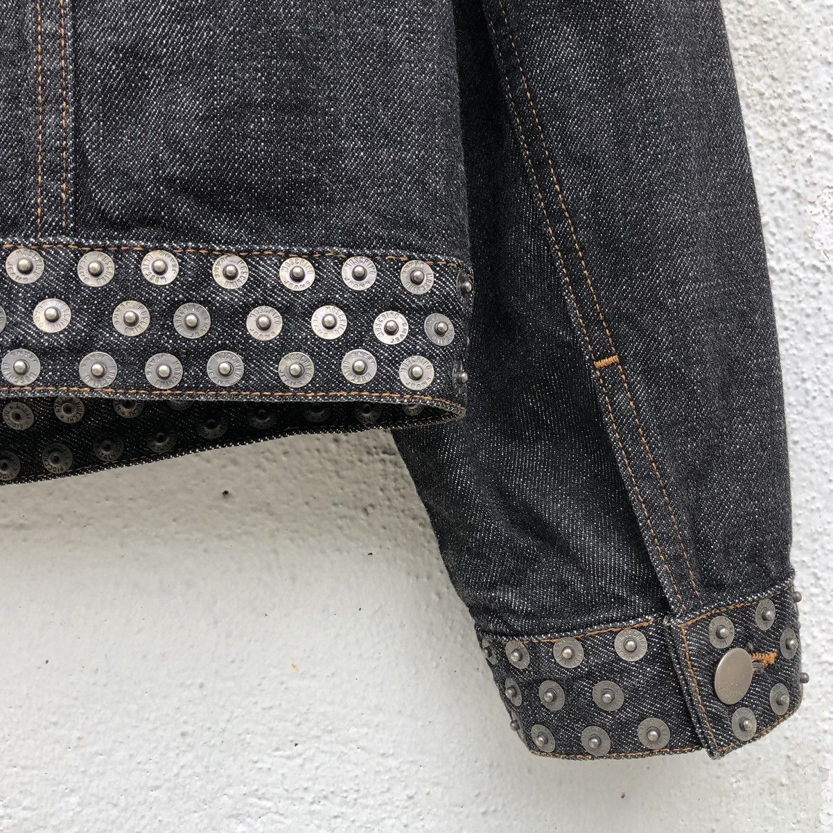 Moschino Moschino Peace Sign Metal Studs Denim Jacket Size US M / EU 48-50 / 2 - 13 Thumbnail