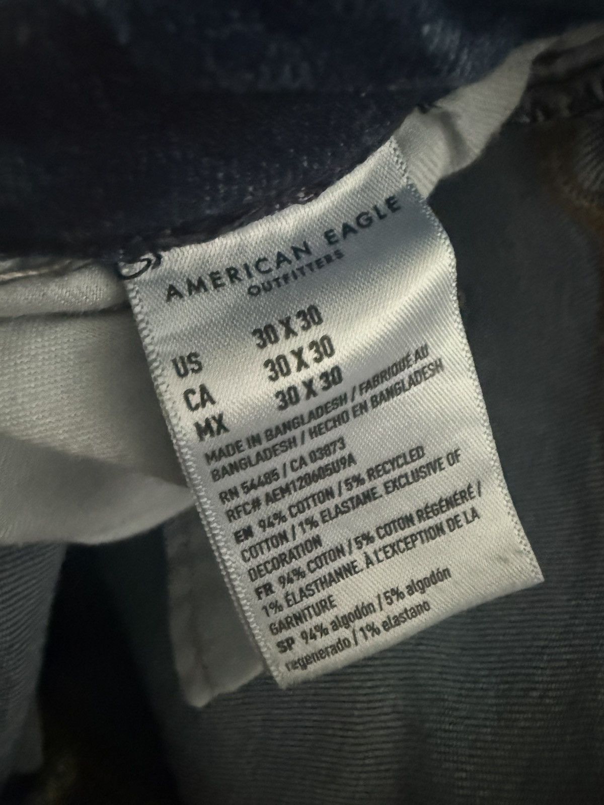 American Eagle Outfitters American Eagle Slim Fit Airflex Jeans 30”x 30” Size US 30 / EU 46 - 4 Thumbnail