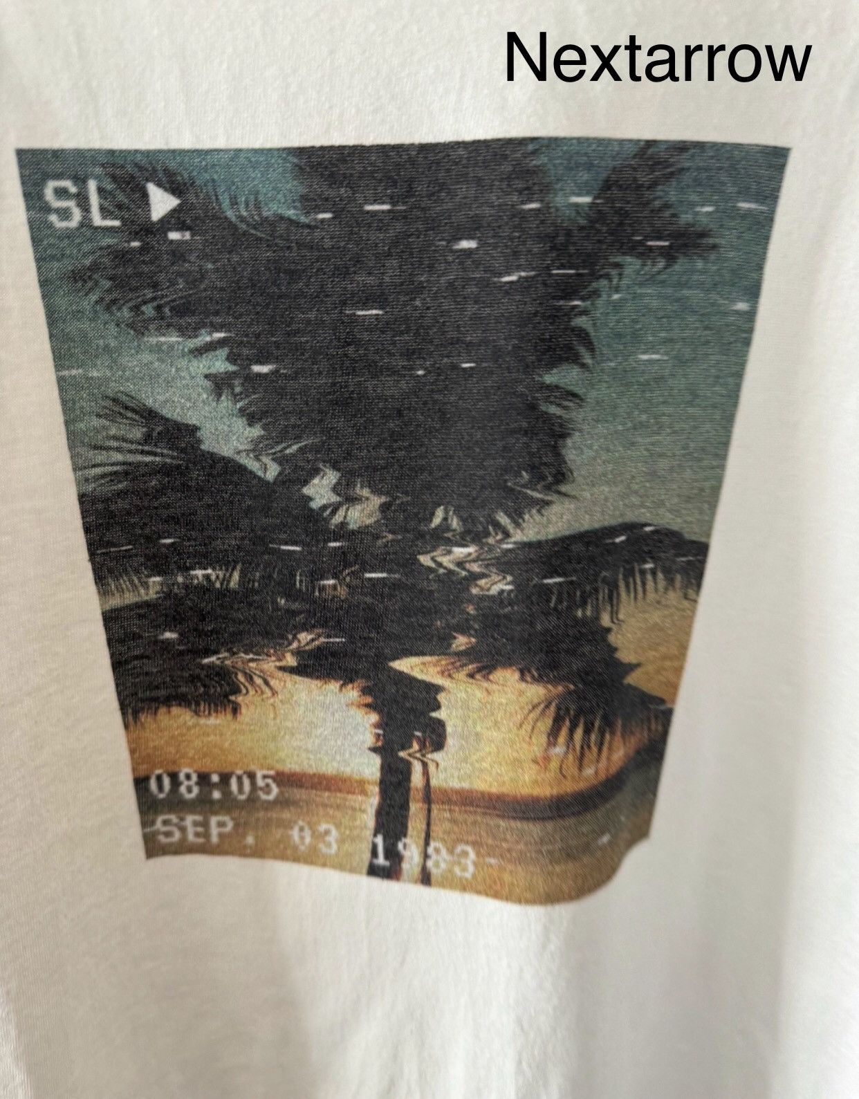 Saint Laurent Paris × Yves Saint Laurent Saint Laurent Coconut Tree Beach T-shirt2412-Nextarrow Size US M / EU 48-50 / 2 - 2 Thumbnail