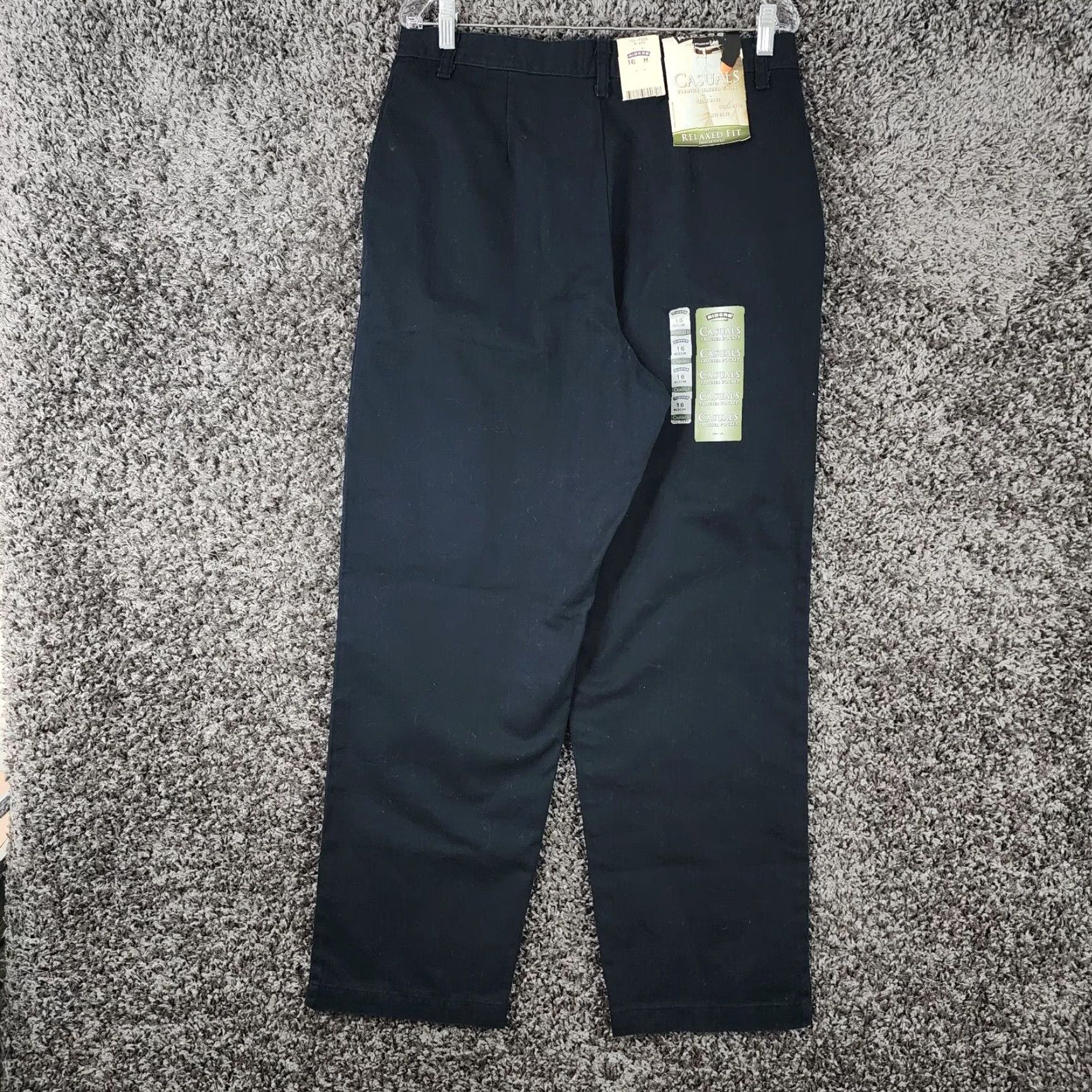 Vintage Riders Womens Relaxed Fit Pants Size 16 Dark Blue Casual Trousers with Pockets Size 38" / US 16 / IT 52 - 6 Thumbnail
