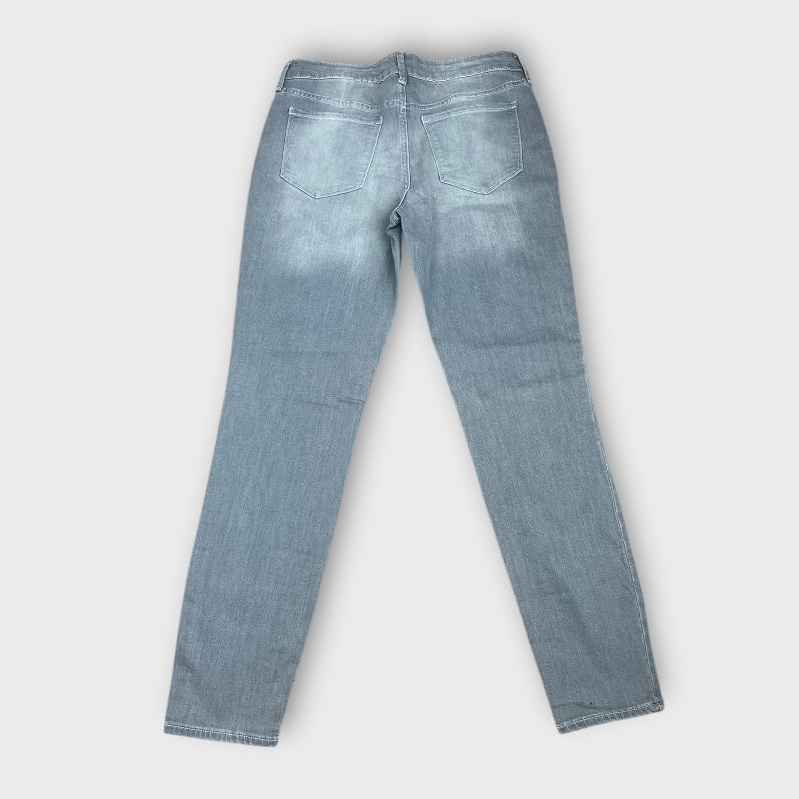 Old Navy Old Navy Mid-Rise Rockstar Super-Skinny Jeans French Gray Size 34" / US 12 / IT 48 - 4 Thumbnail