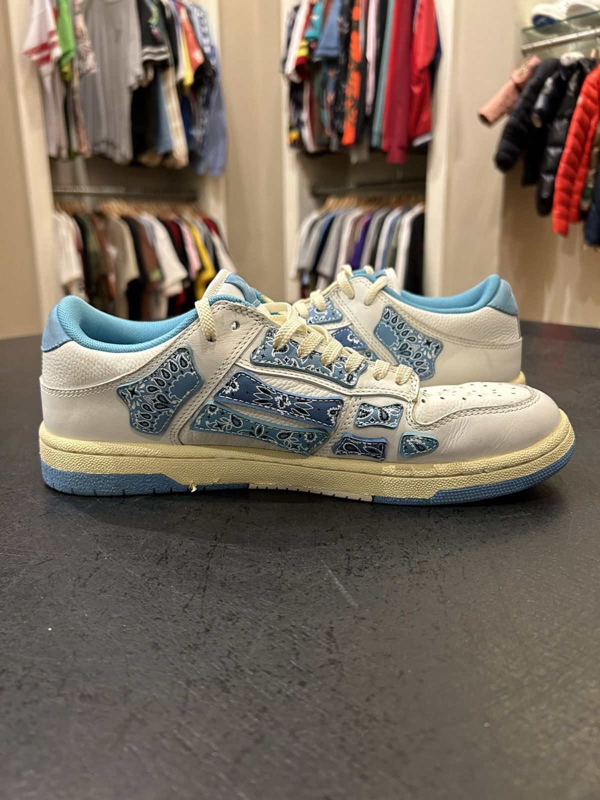 Amiri Amiri Bone Low - Paisley Blue Size US 9 / EU 42 - 4 Thumbnail