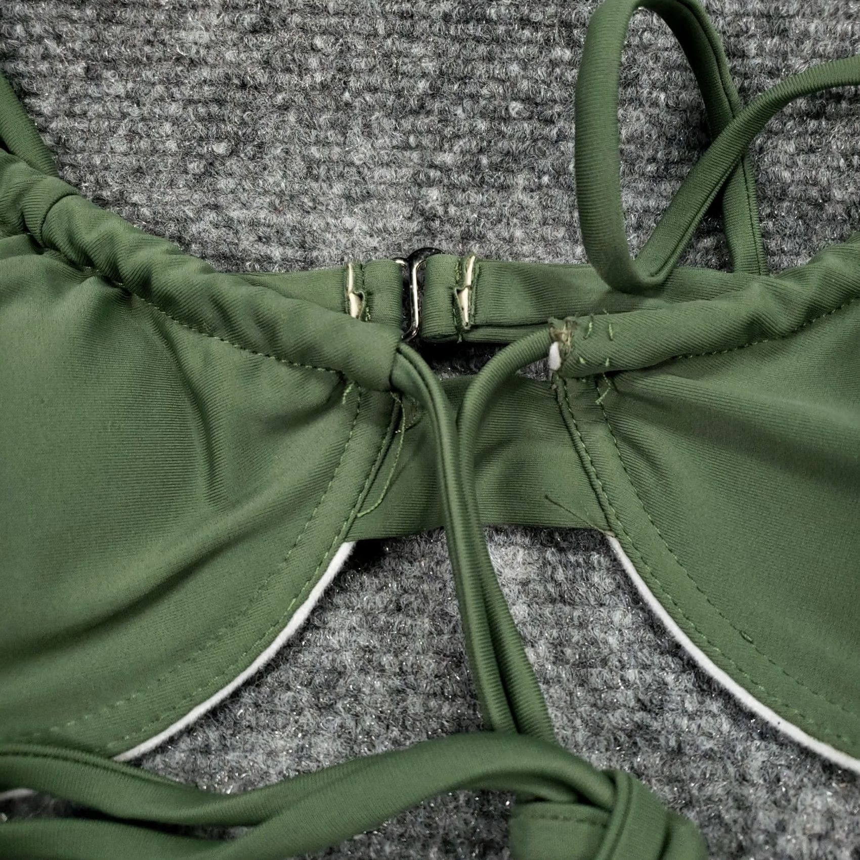 Shein Shein Green Tie Front Underwired Bikini Top Womens S Small Bathing Swimwear Size S / US 4 / IT 40 - 4 Thumbnail