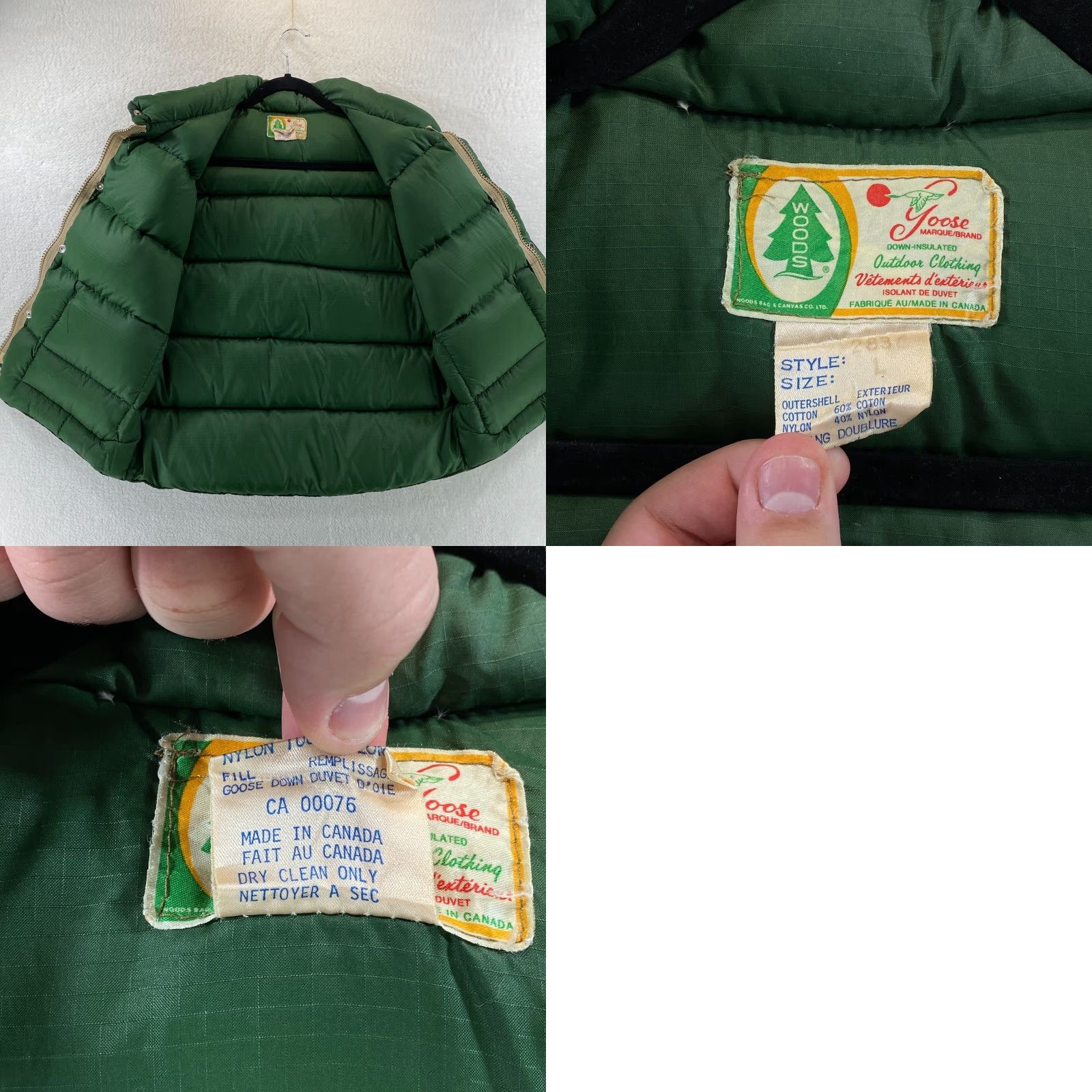 Vintage VINTAGE Woods Bag & Canvas Goose Vest Mens Large Down Filled Camo Puffer Hunting Goose - Made in Canada Size US L / EU 52-54 / 3 - 8 Thumbnail
