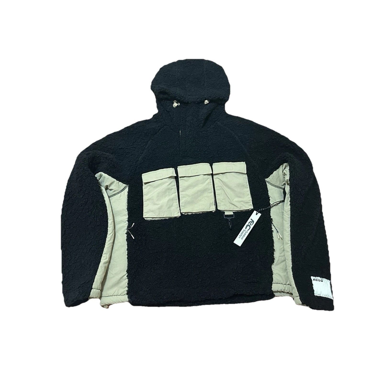 Reese Cooper Reese Cooper Outdoor Supply Hooded Sherpa Black and Tan Size US M / EU 48-50 / 2 - 1 Thumbnail