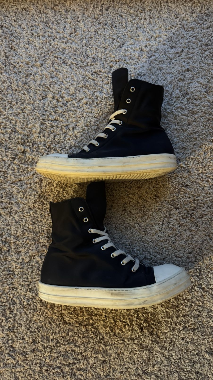 Rick Owens Rick Owen Ramones Hi-Top Sneakers Size US 9.5 / EU 42-43 - 6 Thumbnail