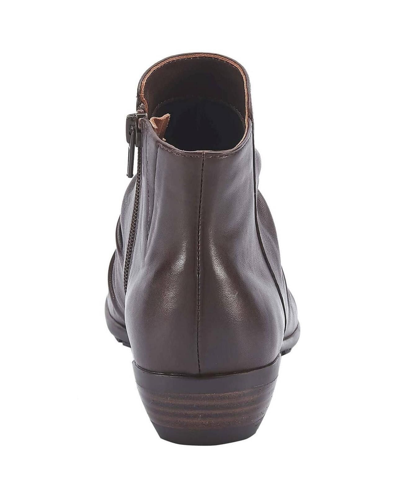 Other Walking Cradles Women's Brown Nappa Leather Esme Booties Size US 8 / IT 38 - 5 Thumbnail