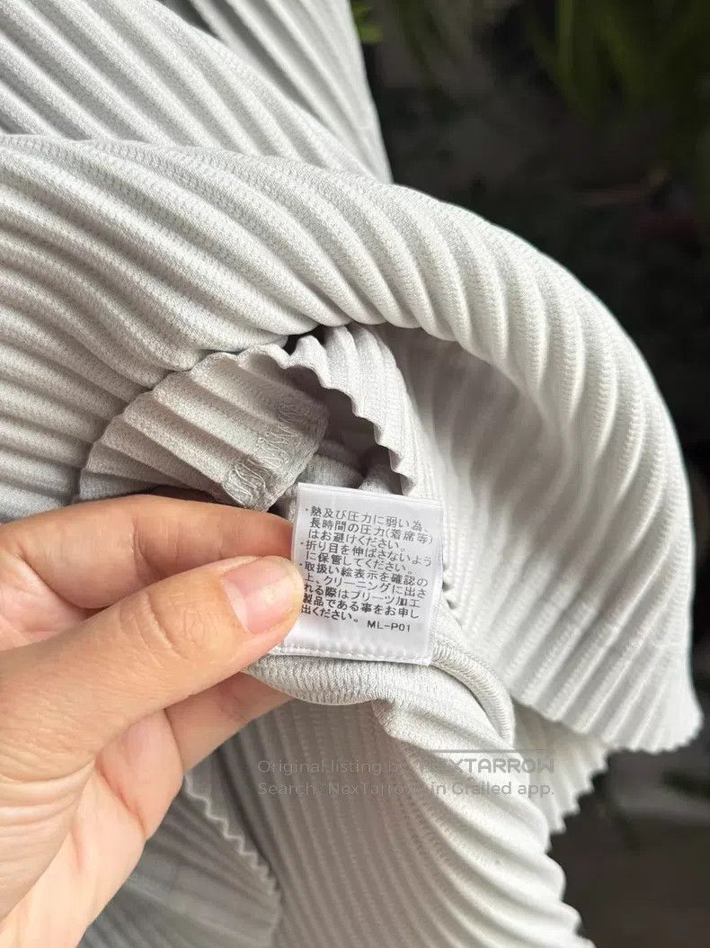 Issey Miyake Issey Miyake Light Gray Long Sleeve Size M / US 6-8 / IT 42-44 - 6 Thumbnail