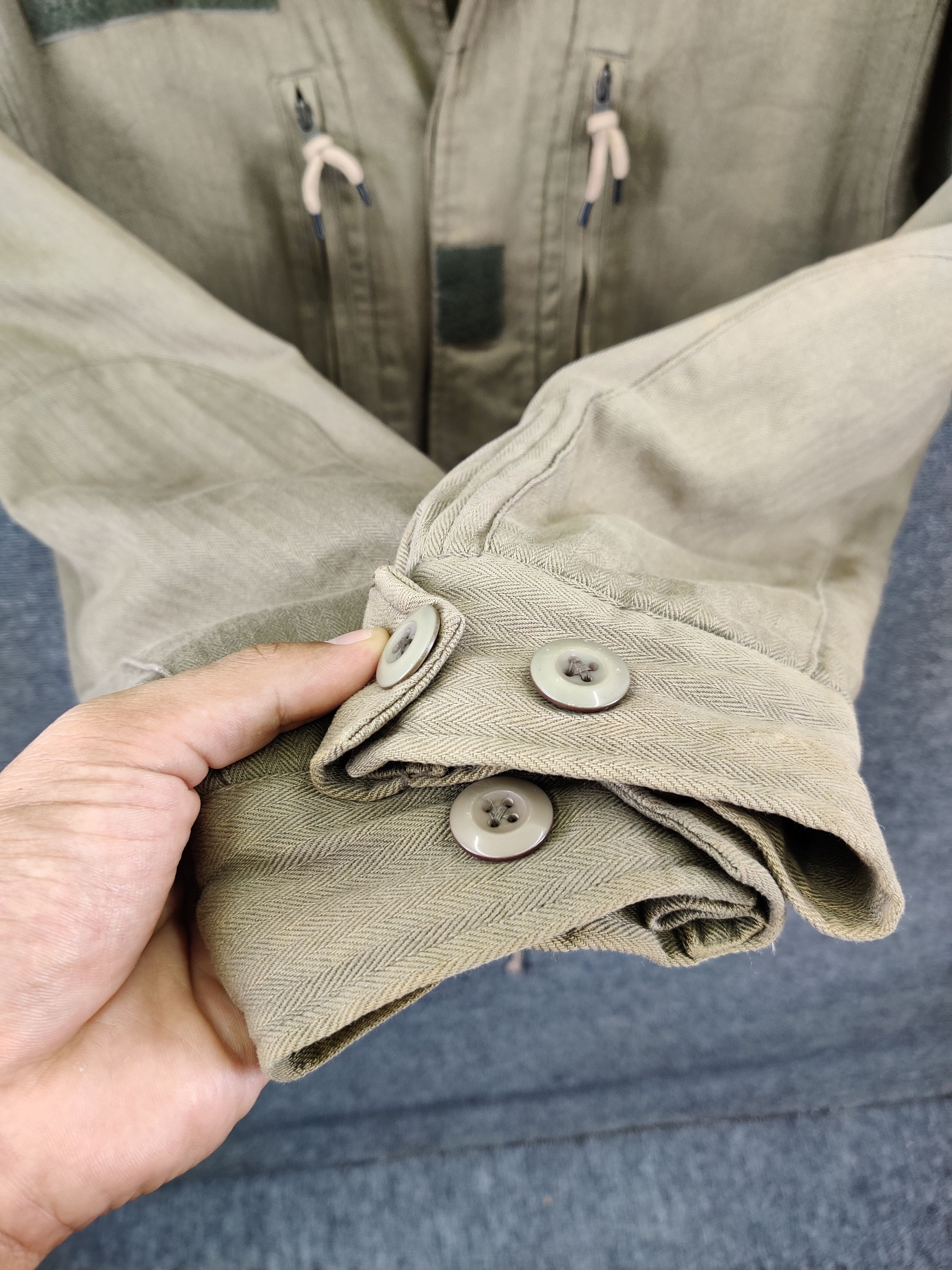 Vintage Vintage French Authentic OG Military Jacket Olive Green Size US L / EU 52-54 / 3 - 9 Thumbnail