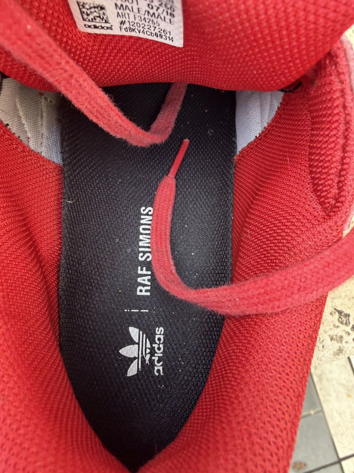 Adidas × Raf Simons Raf Simons x Adidas Ozweego Glory Collegiate Red Shoes Size US 8.5 / EU 41-42 - 11 Thumbnail