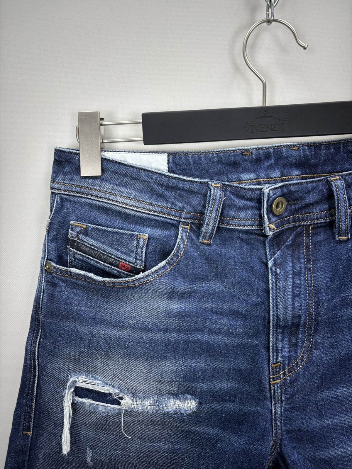 Diesel Mens denim shorts Diesel Size 31 Color Blue Duties Size US 31 - 3 Thumbnail