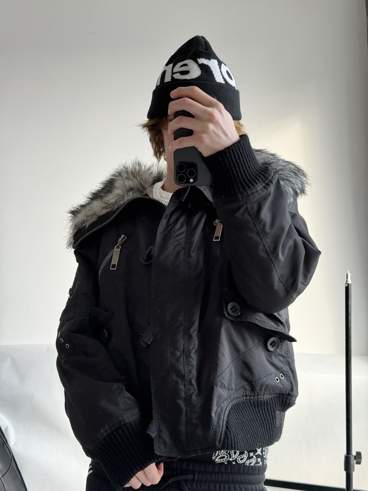 Japanese Brand Vintage Fur N2b Bomber Jacket Alpha Industries Style Ma-1 XL Size US XS / EU 42 / 0 - 8 Thumbnail