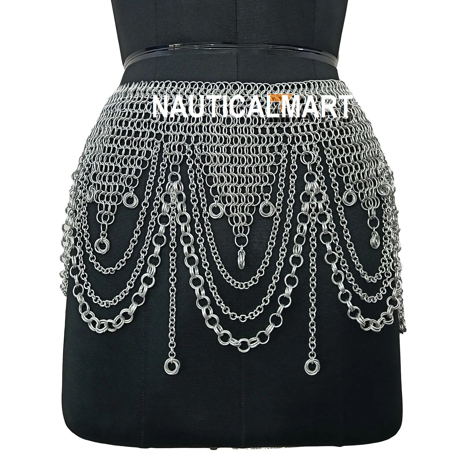 Other Aluminum Chainmail Belt Size ONE SIZE - 2 Thumbnail