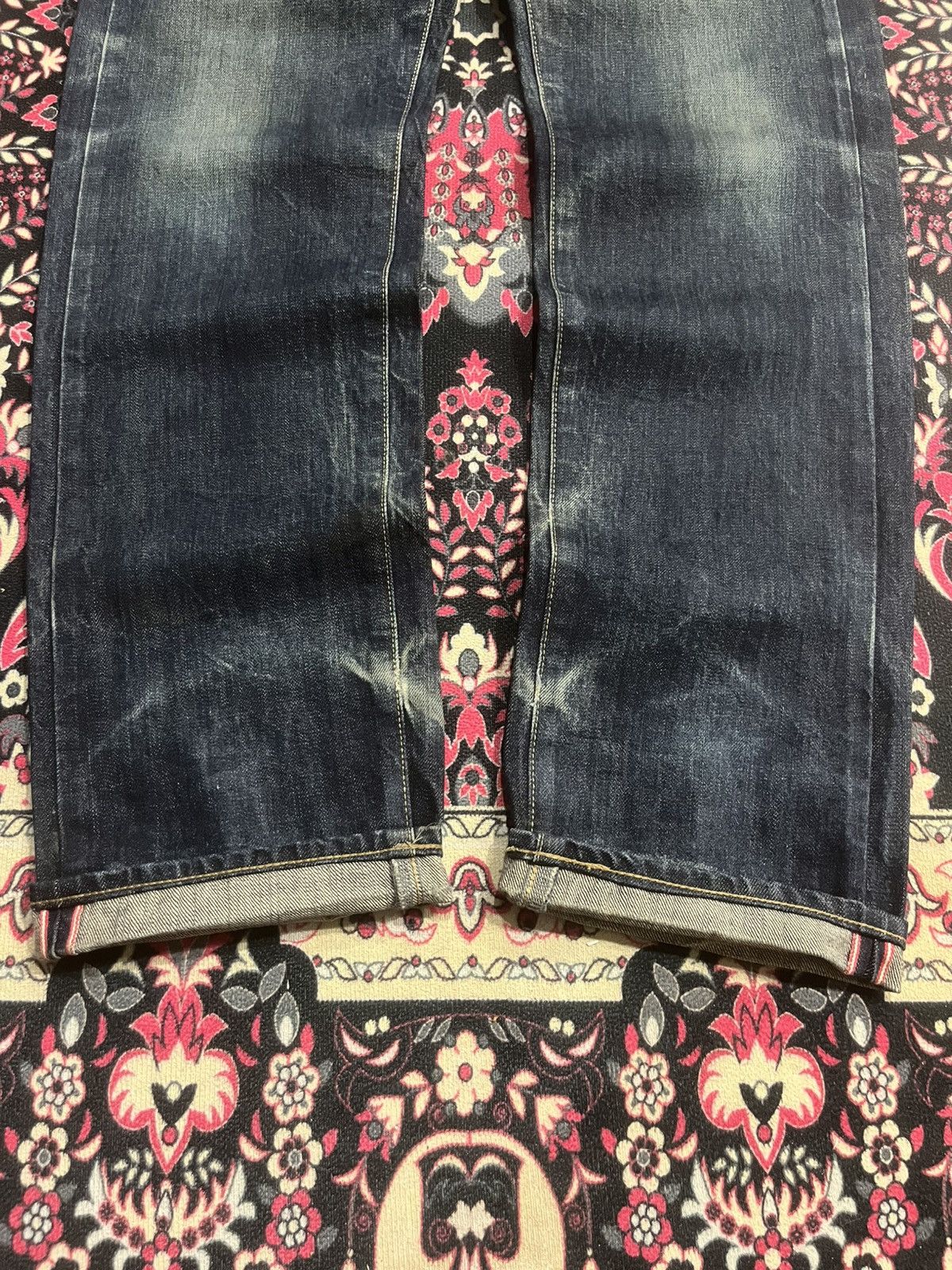 Takeo Kikuchi Vintage Takeo Kikuchi Dark Blue Faded Washed Selvedge Jeans Size US 32 / EU 48 - 11 Thumbnail
