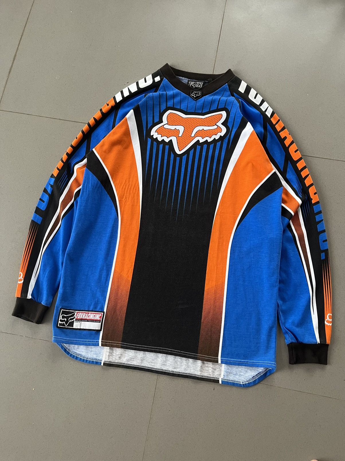 Fox Racing Vintage 90s Fox Racing Motocross Long Sleeve Size US M / EU 48-50 / 2 - 14 Thumbnail