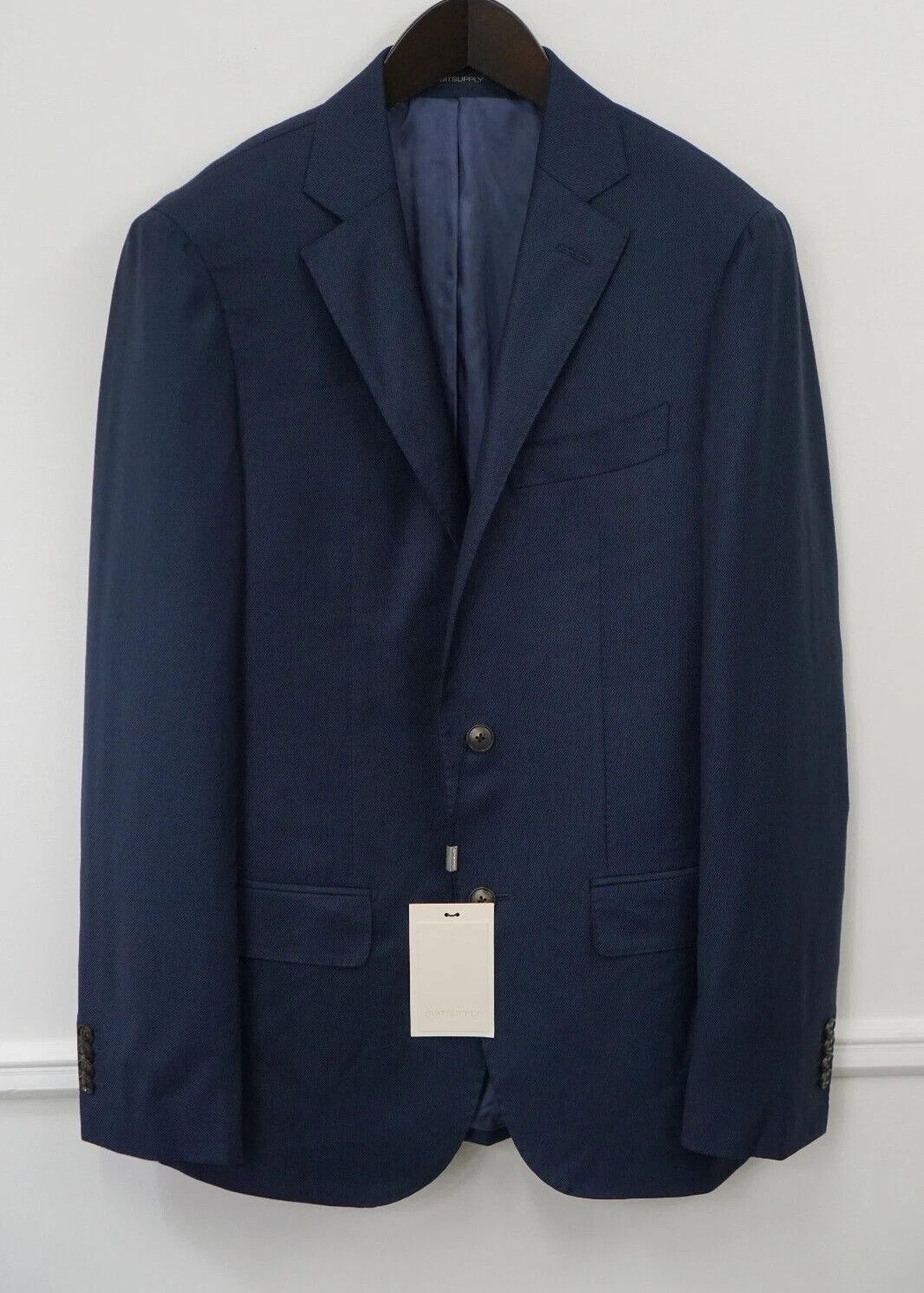 Suitsupply Men Suitsupply Blazer Sienna Blue S130 Super 130's UK/US38L Size 38L - 1 Thumbnail