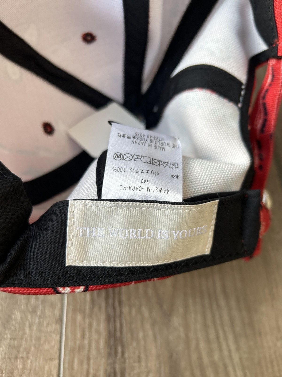 THE WORLD IS YOURS The World is Yours Red Paisley Hat Size ONE SIZE - 4 Thumbnail