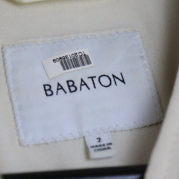 Aritzia Aritzia Babaton Cream Structured Zip Vest Jacket Size XS / US 0-2 / IT 36-38 - 6 Thumbnail