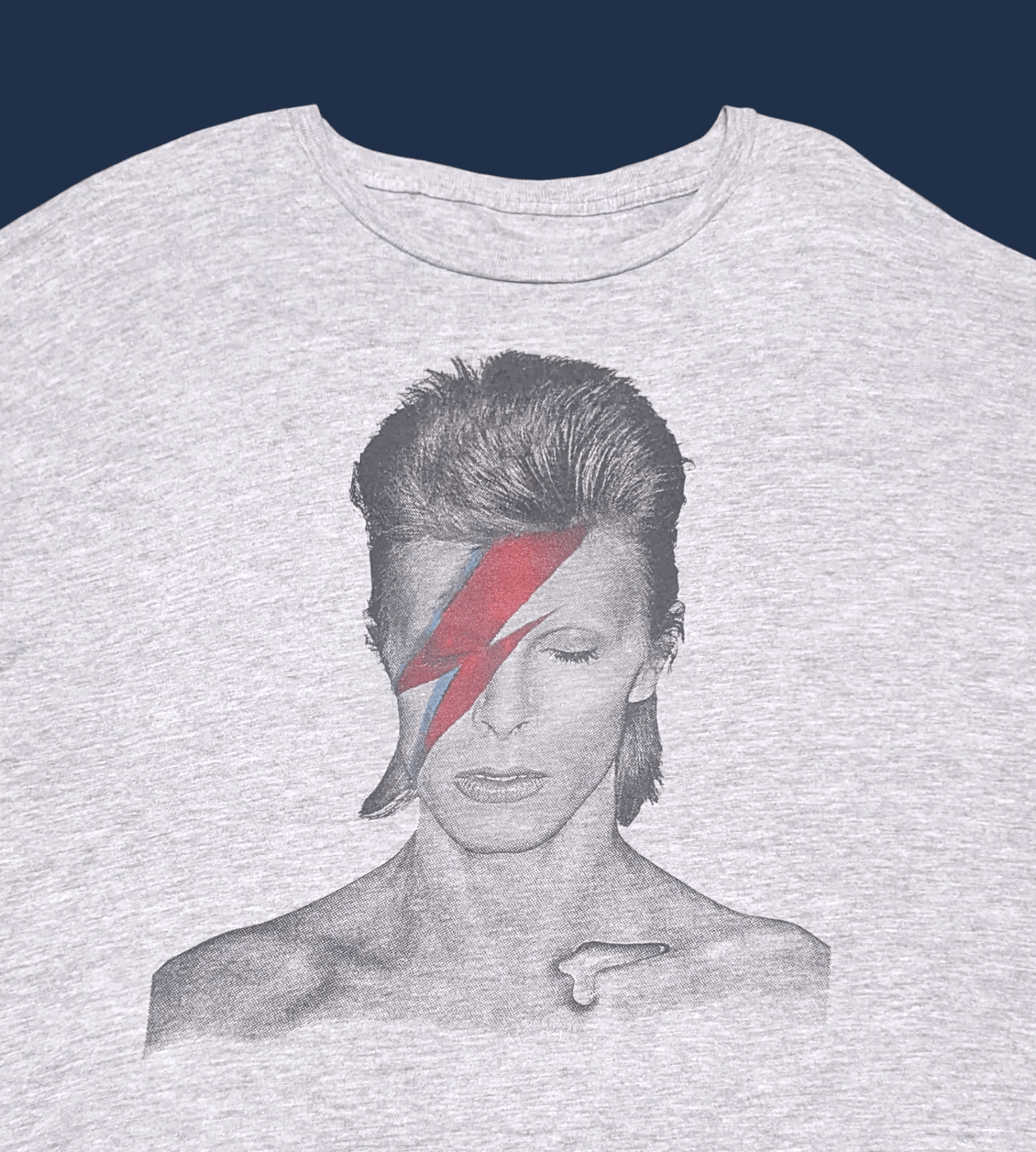 Vintage David Bowie Alladin Sane Thunderbolt Oversize T shirt Size US XL / EU 56 / 4 - 1 Thumbnail