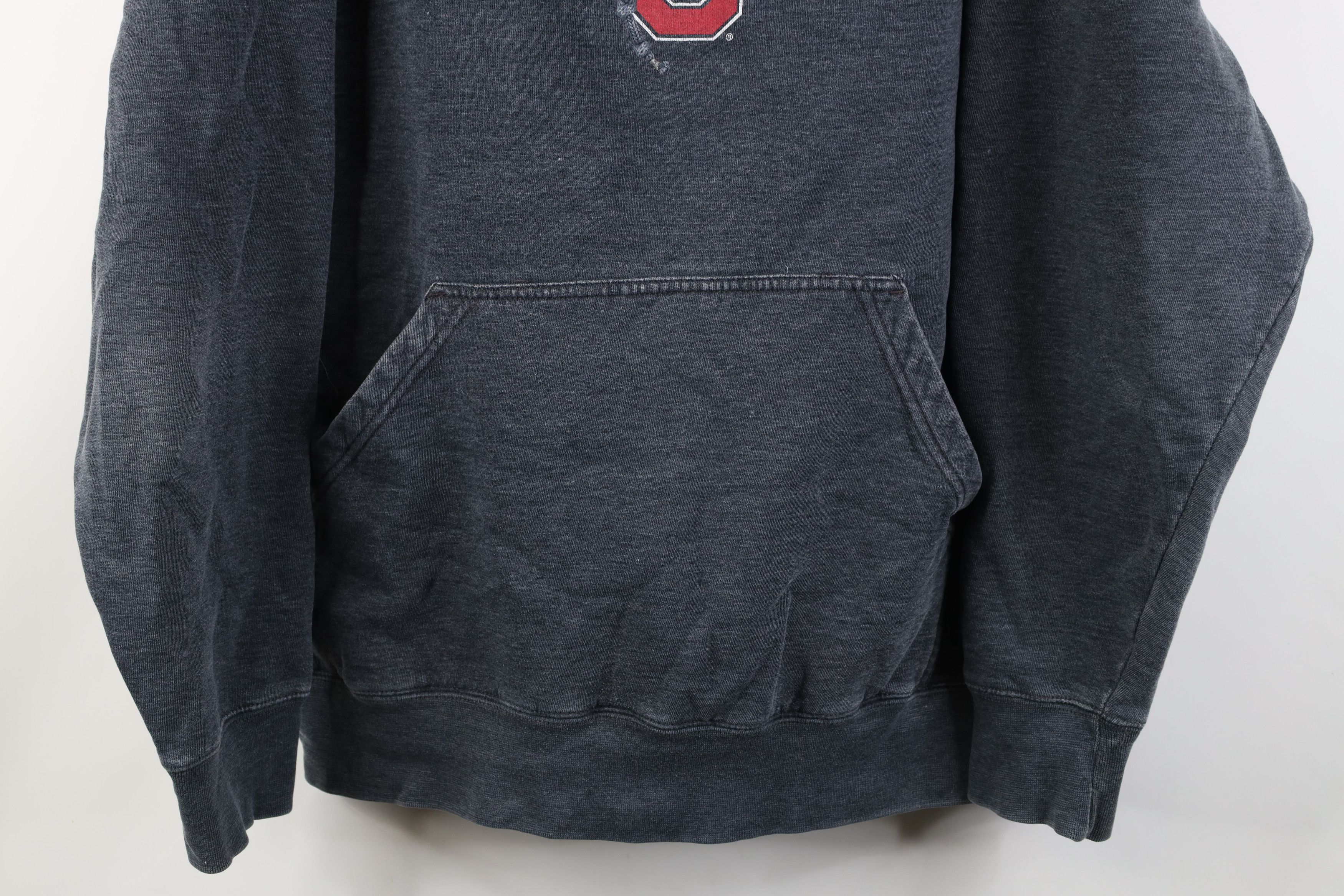 Vintage Vintage 90s Y2K Ohio State University Hoodie Sweatshirt Gray Size US XL / EU 56 / 4 - 3 Thumbnail